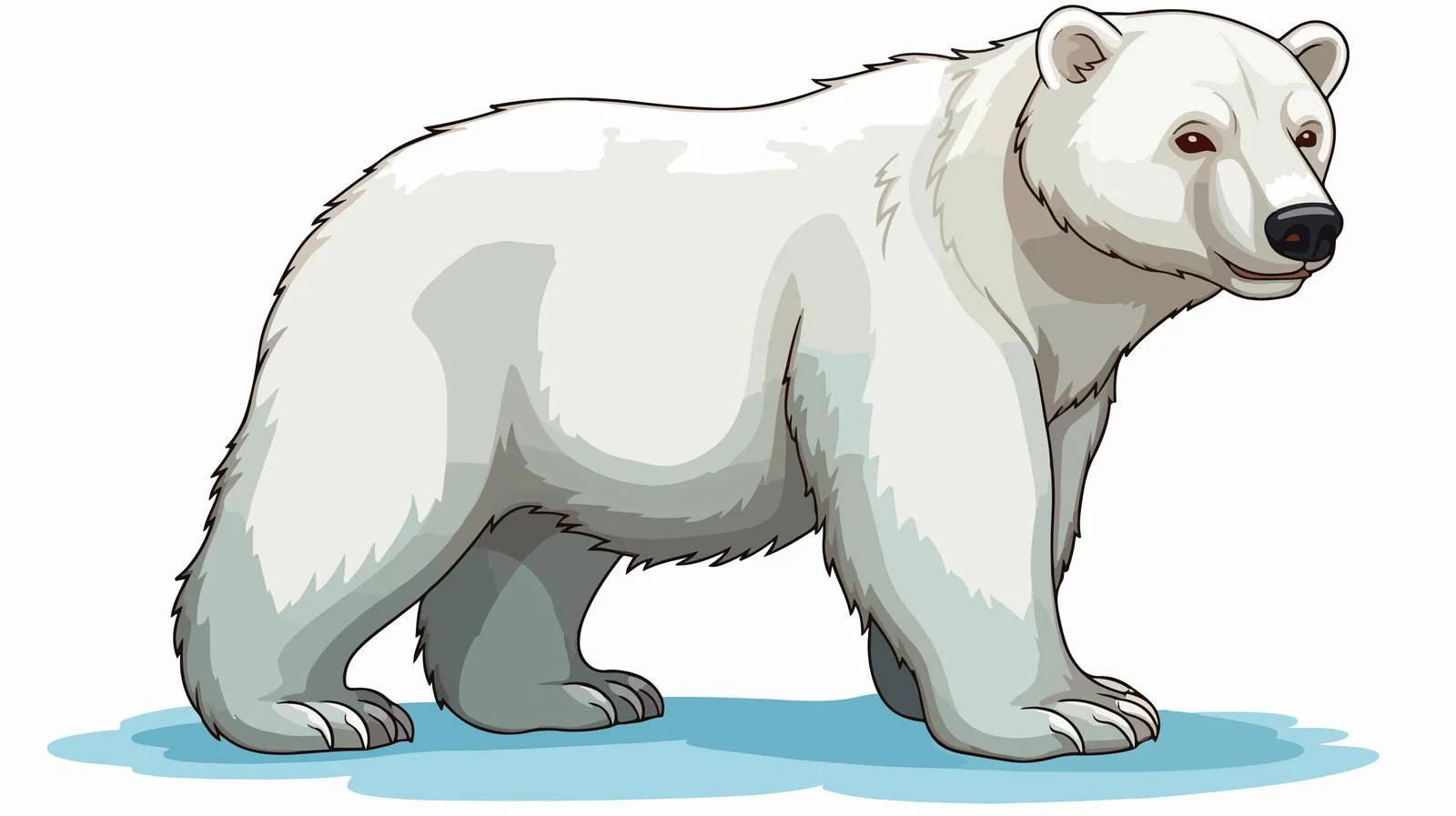 Polar Bear Cartoon Vector Illustration — free download from Dotvec