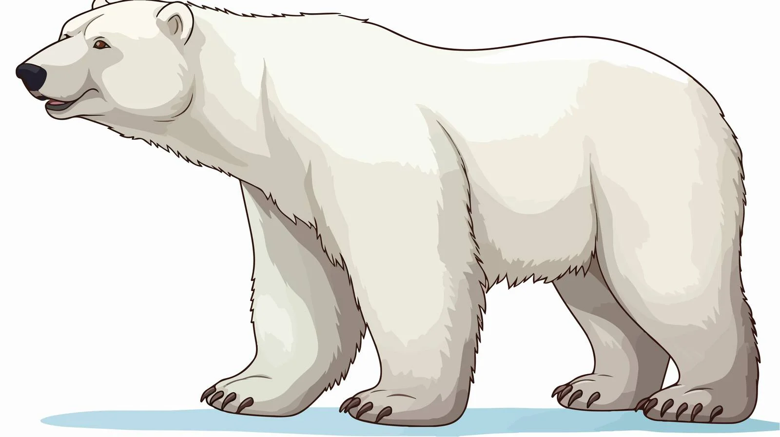 Polar Bear Cartoon Vector Illustration — free download from Dotvec