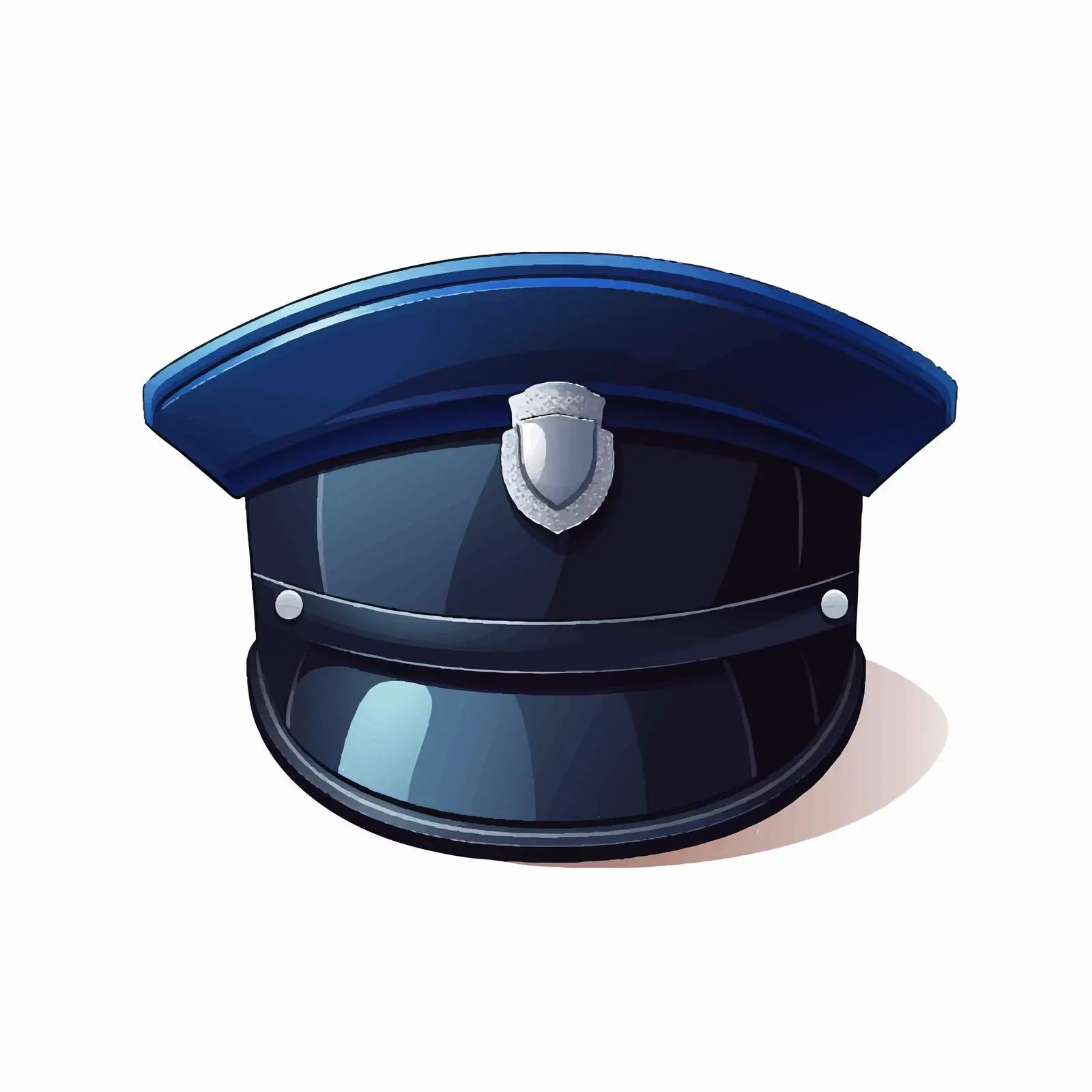 Police Hat Vector Illustration on White Background – free icing image from Dotvec