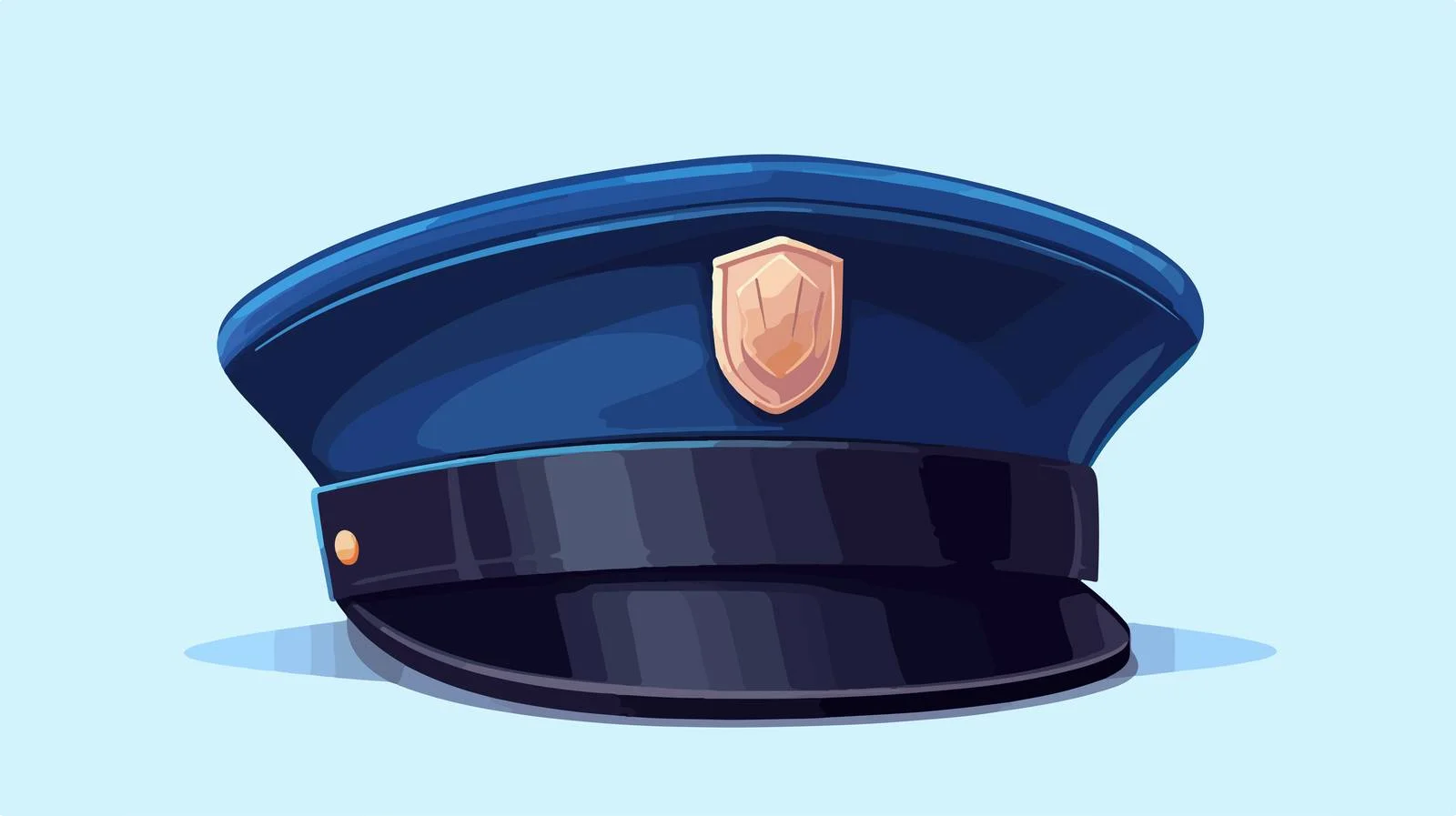 Police Hat Cartoon Design — free download from Dotvec