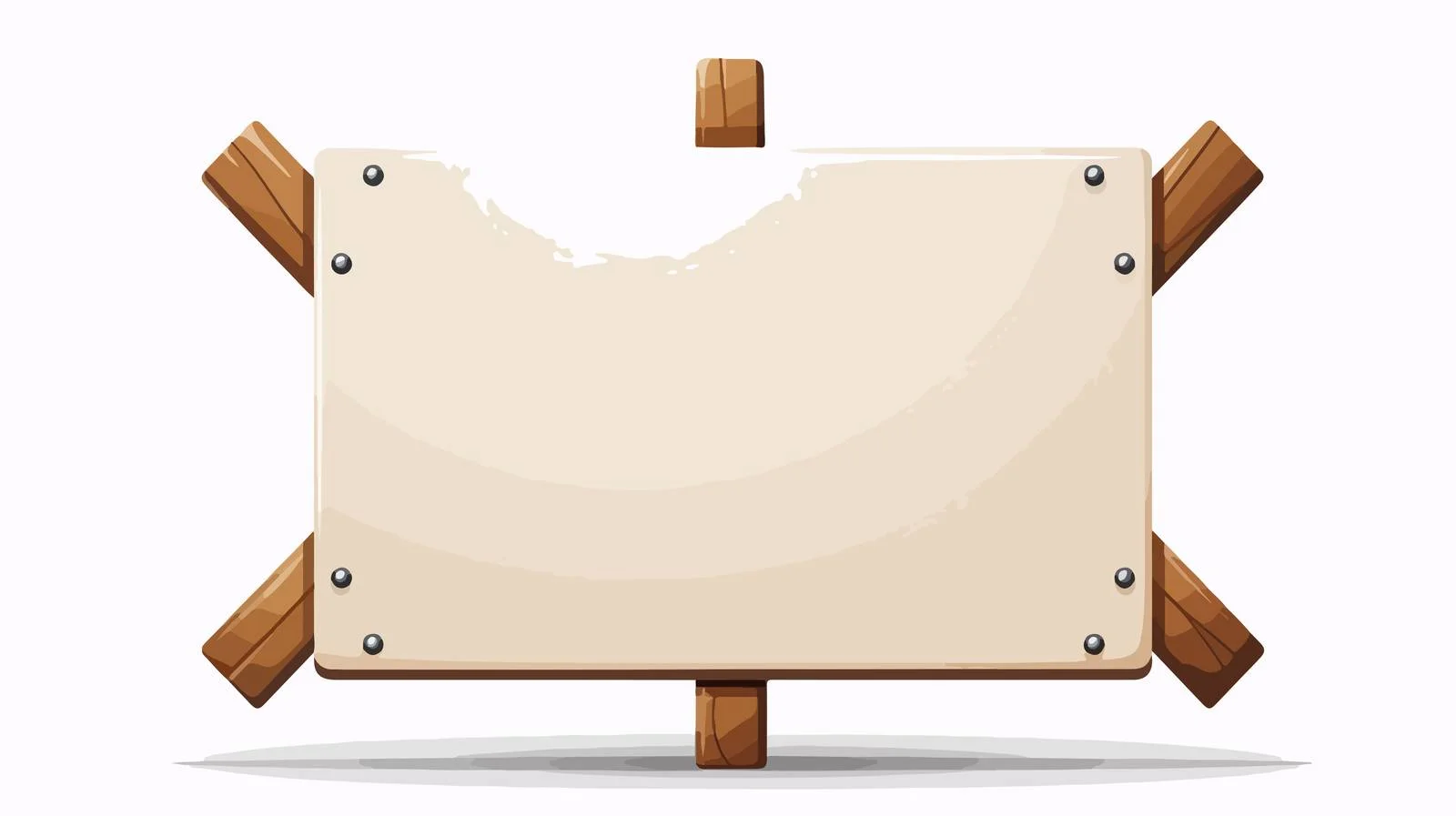 Police Man Holding Cross Sign Board Cartoon — free download from Dotvec