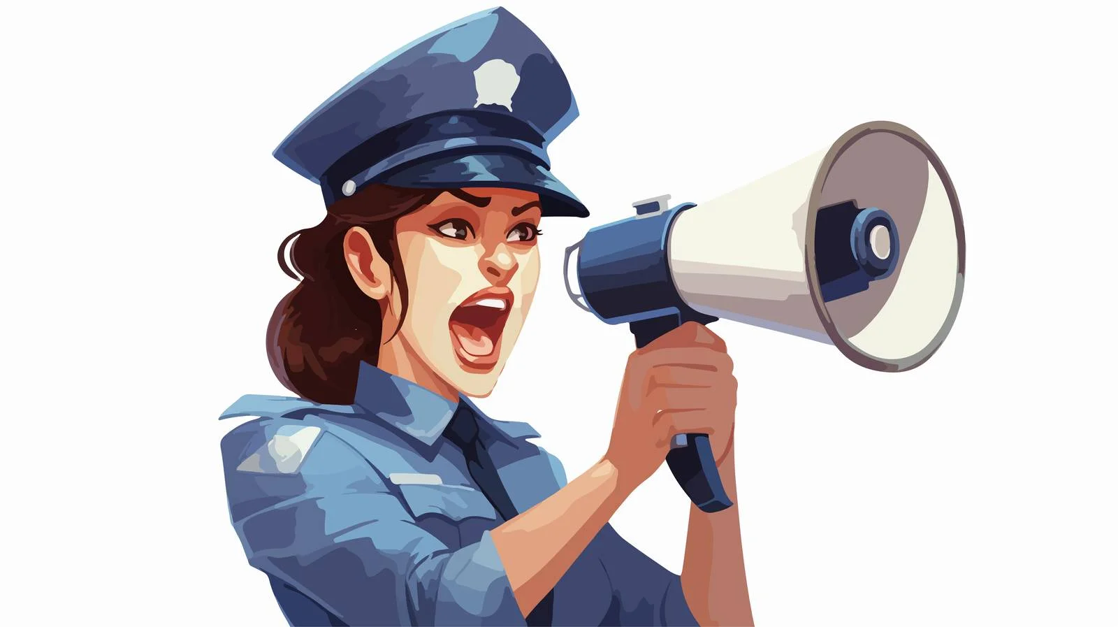 Law Enforcement Announcement Cartoon Illustration — free download from Dotvec
