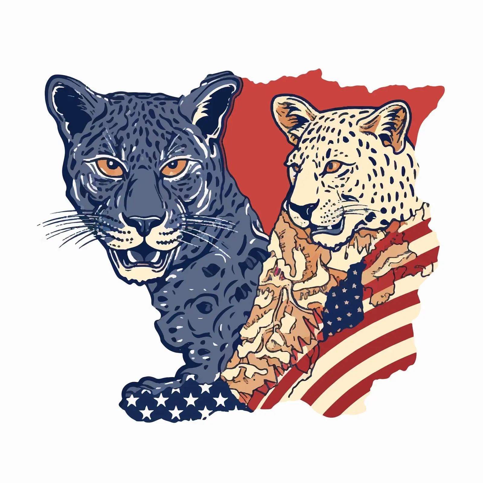 Modern Patriotic Clip Art of US Political Divisions – free state flags image from Dotvec