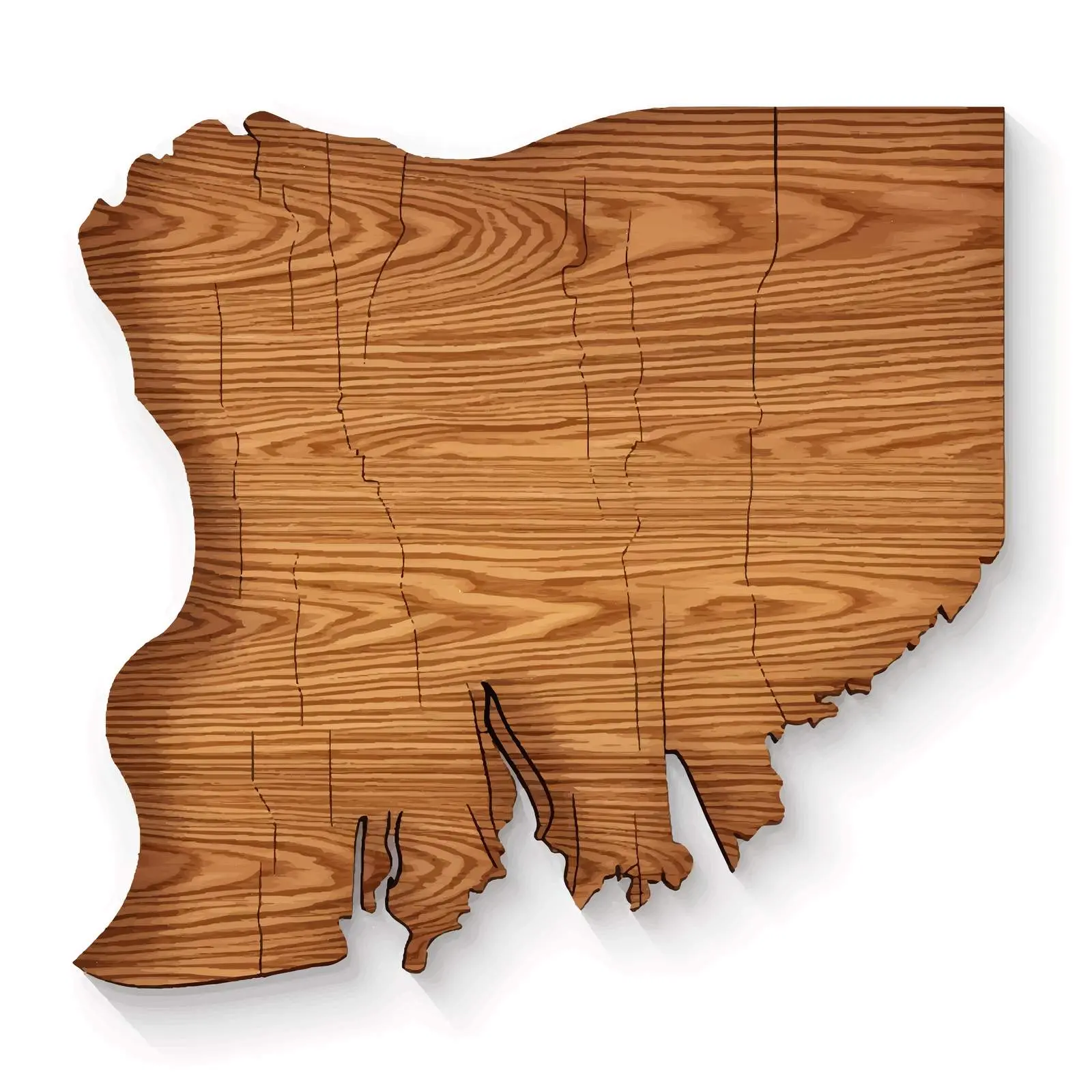 North Dakota Political Divisions Vector Image – free textured vector image from Dotvec