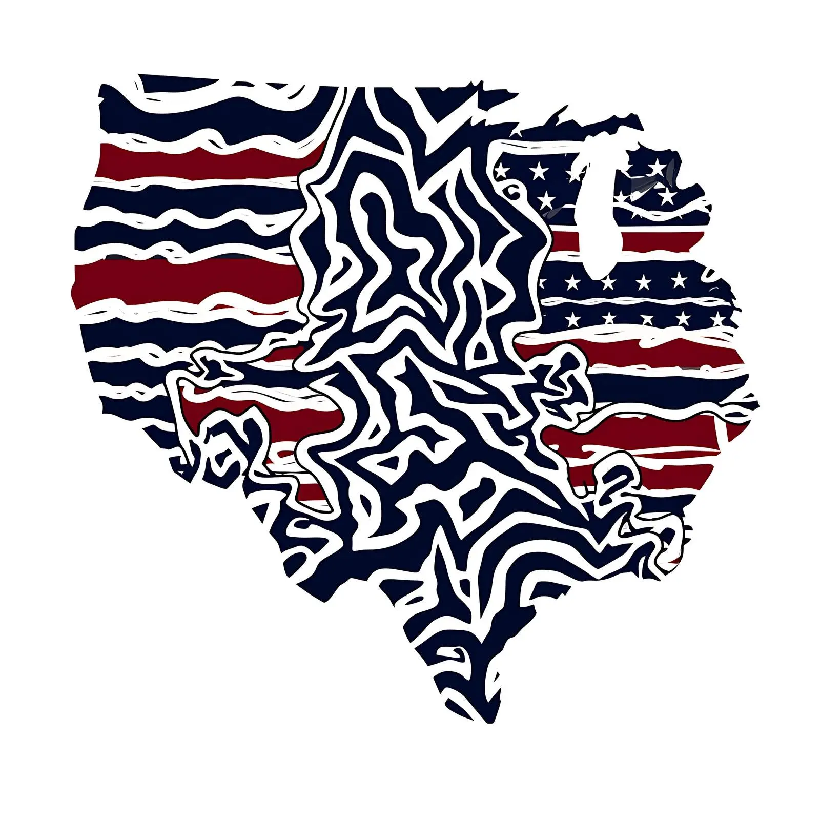 Political Divisions of the US Denim Clip Art — free download from Dotvec