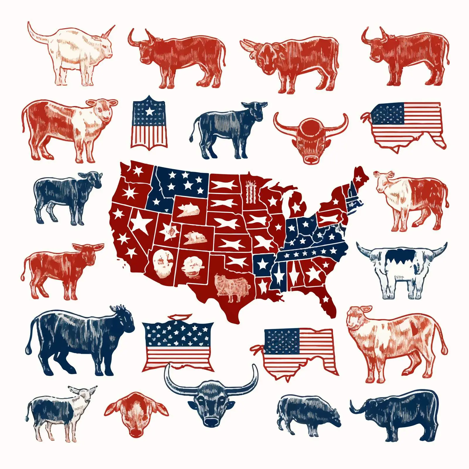 US Political Divisions Background Vector Clip Art — free download from Dotvec