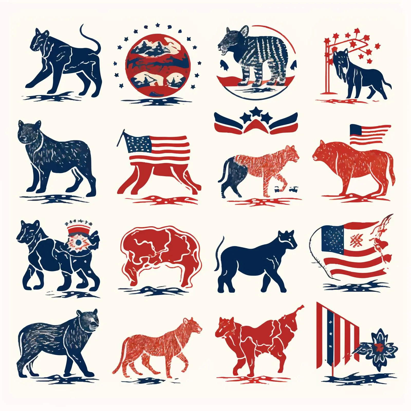 Political Divisions of the United States Vector Art – free state flags image from Dotvec