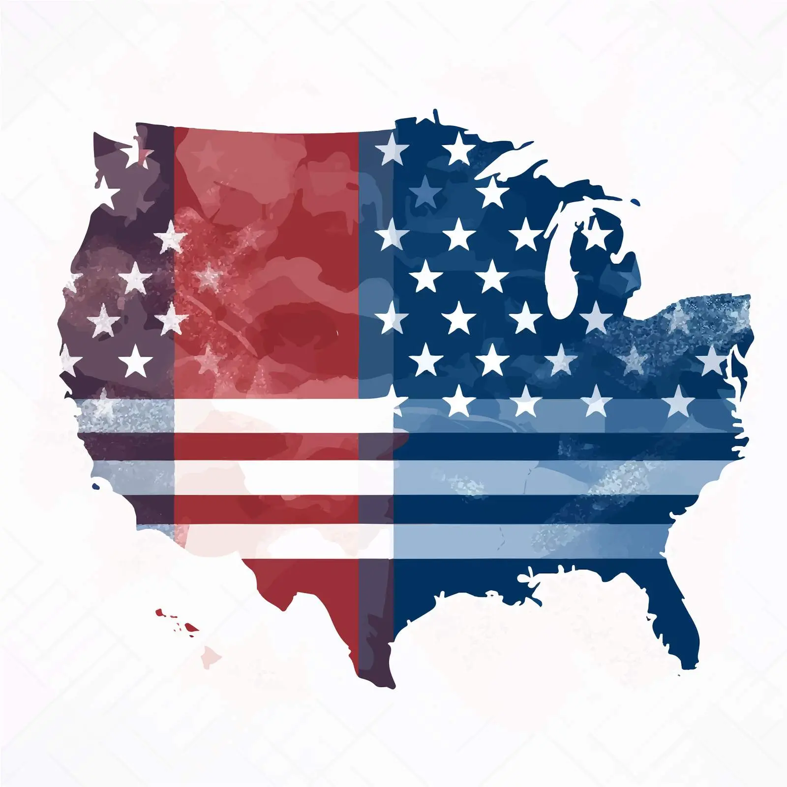 Political Divisions of the US Clip Art – free state flags image from Dotvec