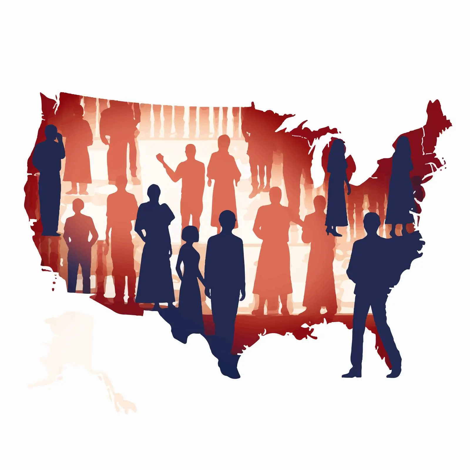 Political Divisions of the US - Patriotic Vector Art – free government image from Dotvec