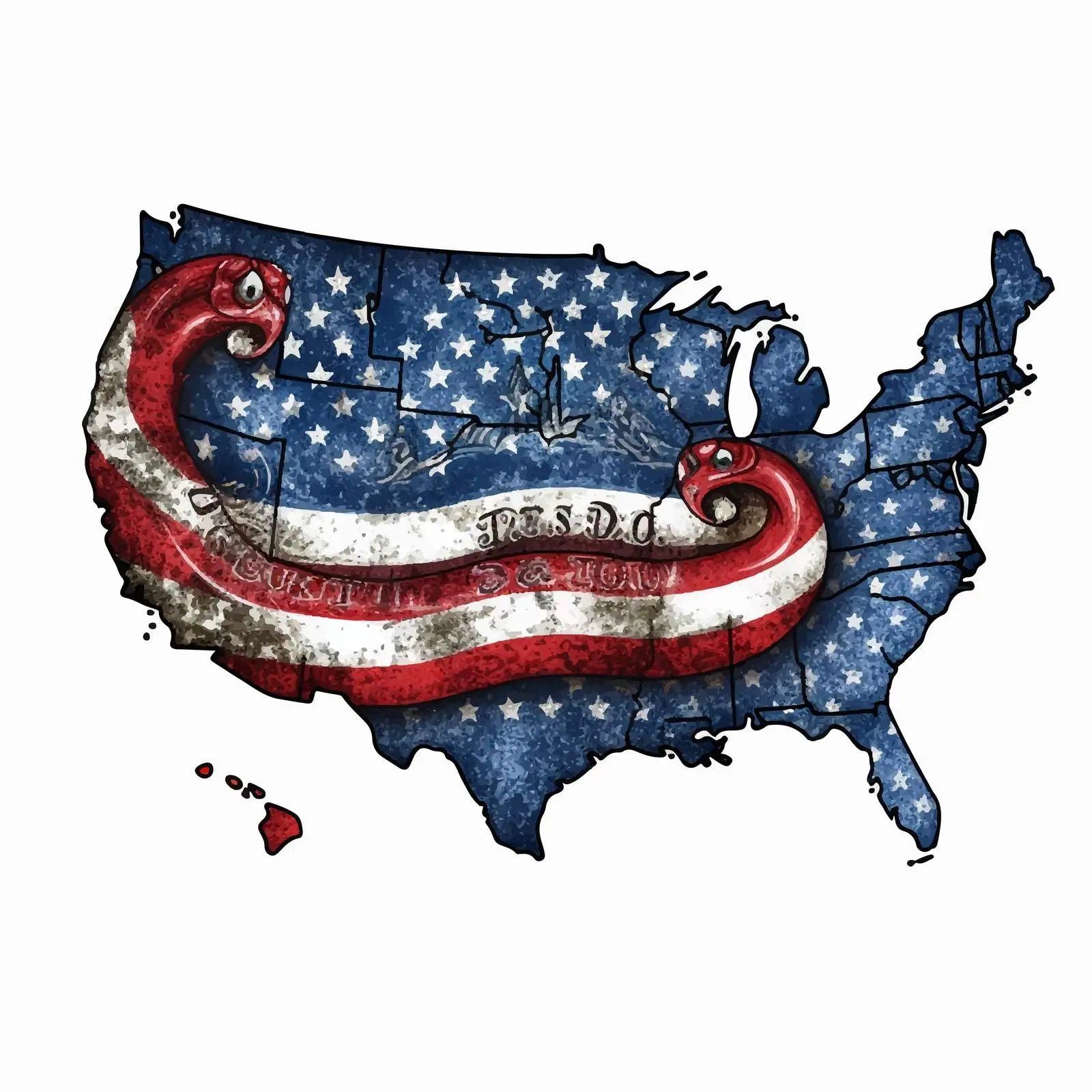 Political Divisions of the US Denim Clip Art – free state borders image from Dotvec