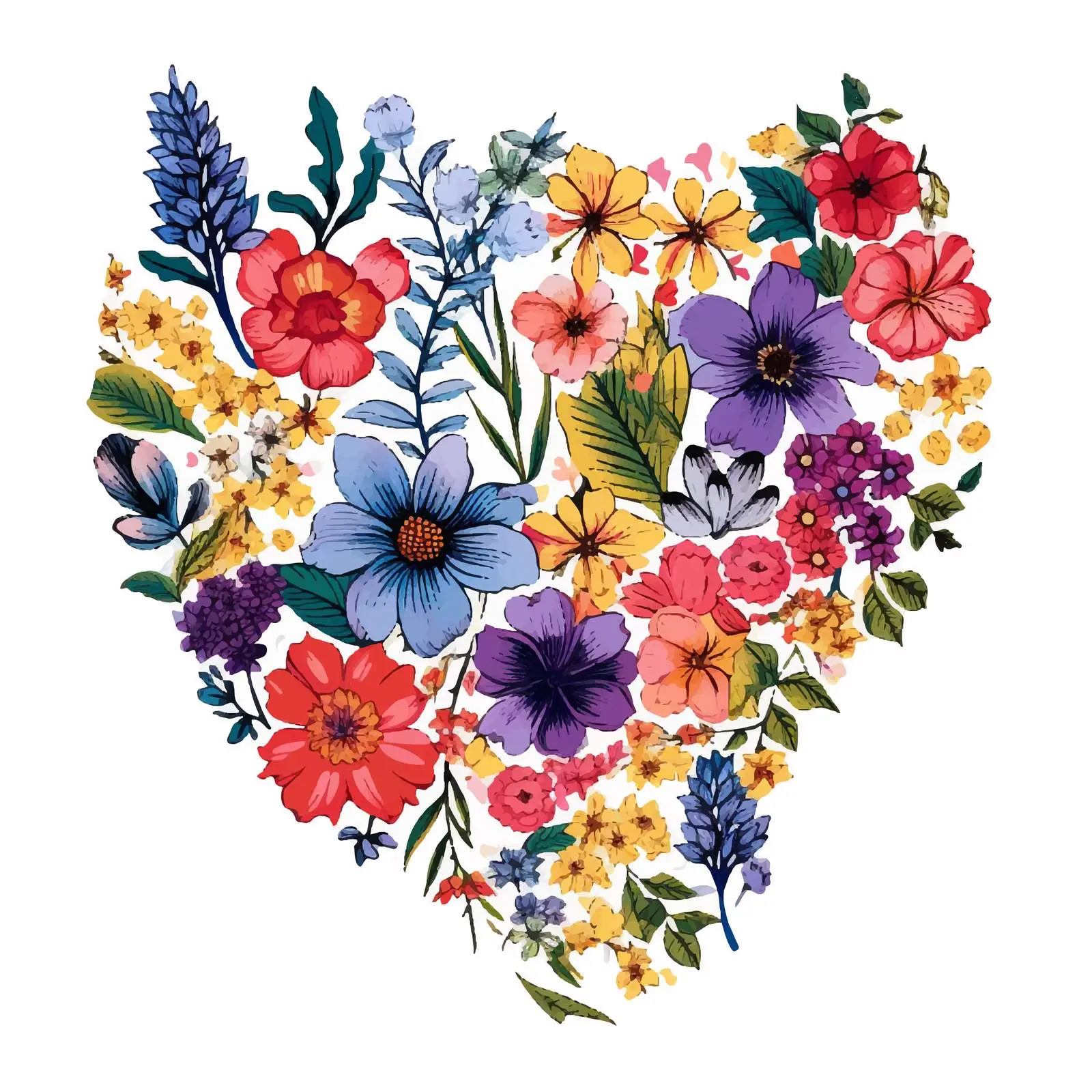 Virginia Political Divisions Floral Map — free download from Dotvec