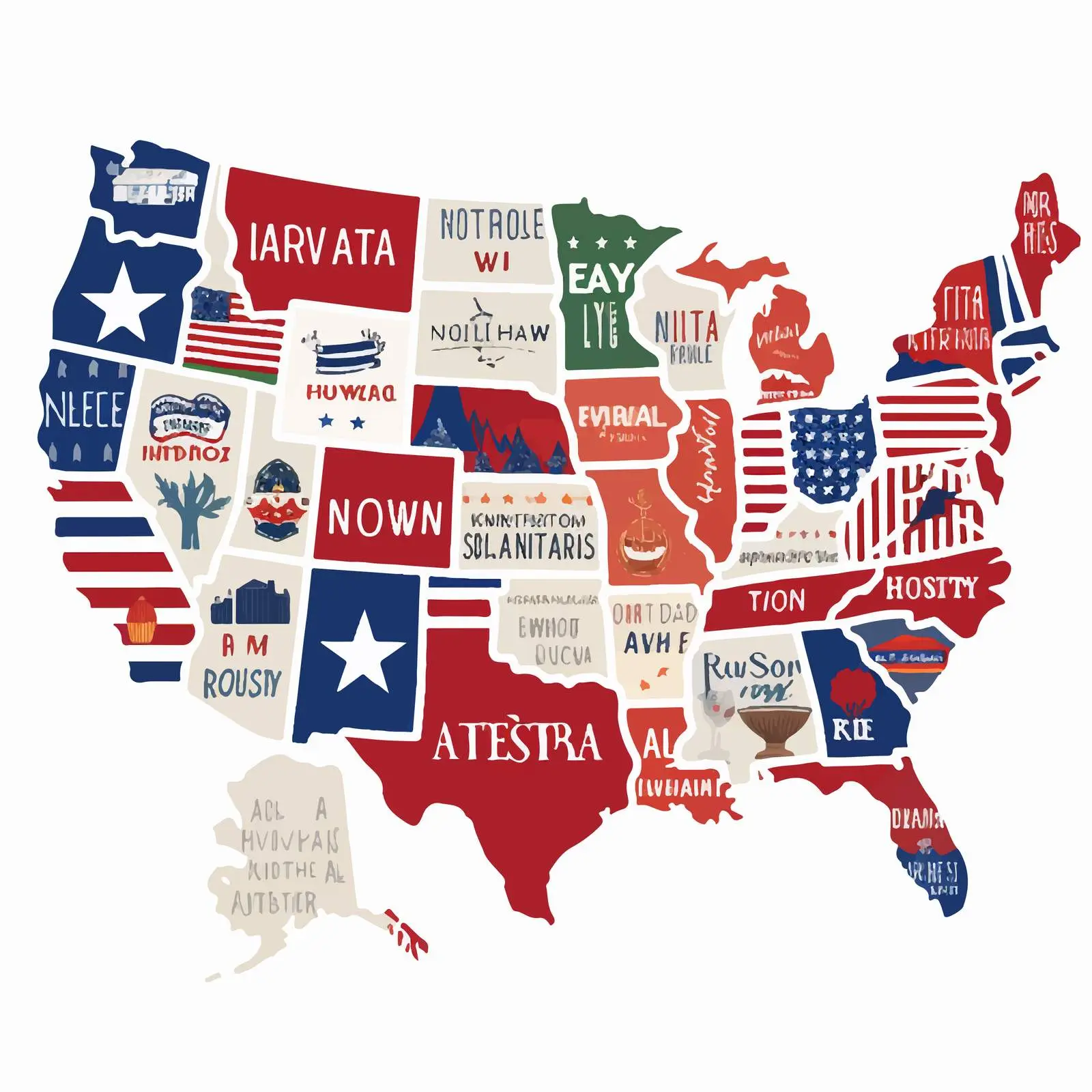 Political Divisions and Territory Abbreviations USA – free government image from Dotvec