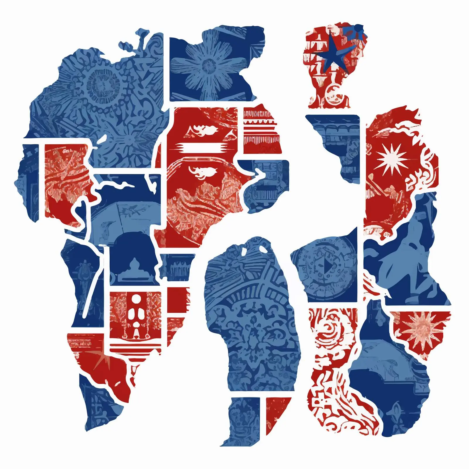 Patriotic Sublimation Denim Textured Background — free download from Dotvec