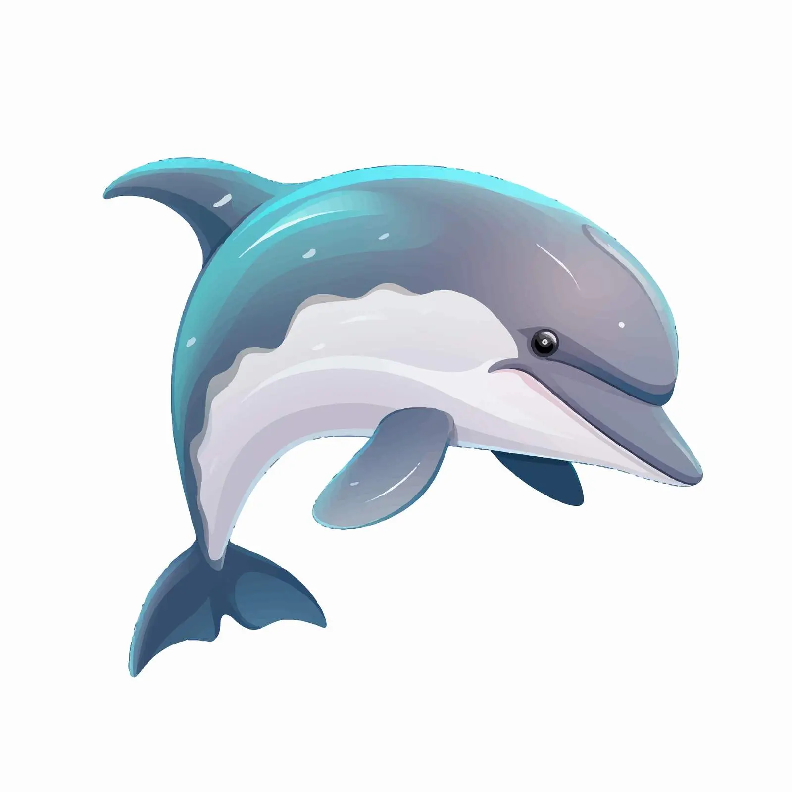 Porpoise Vector Illustration on White Background — free download from Dotvec
