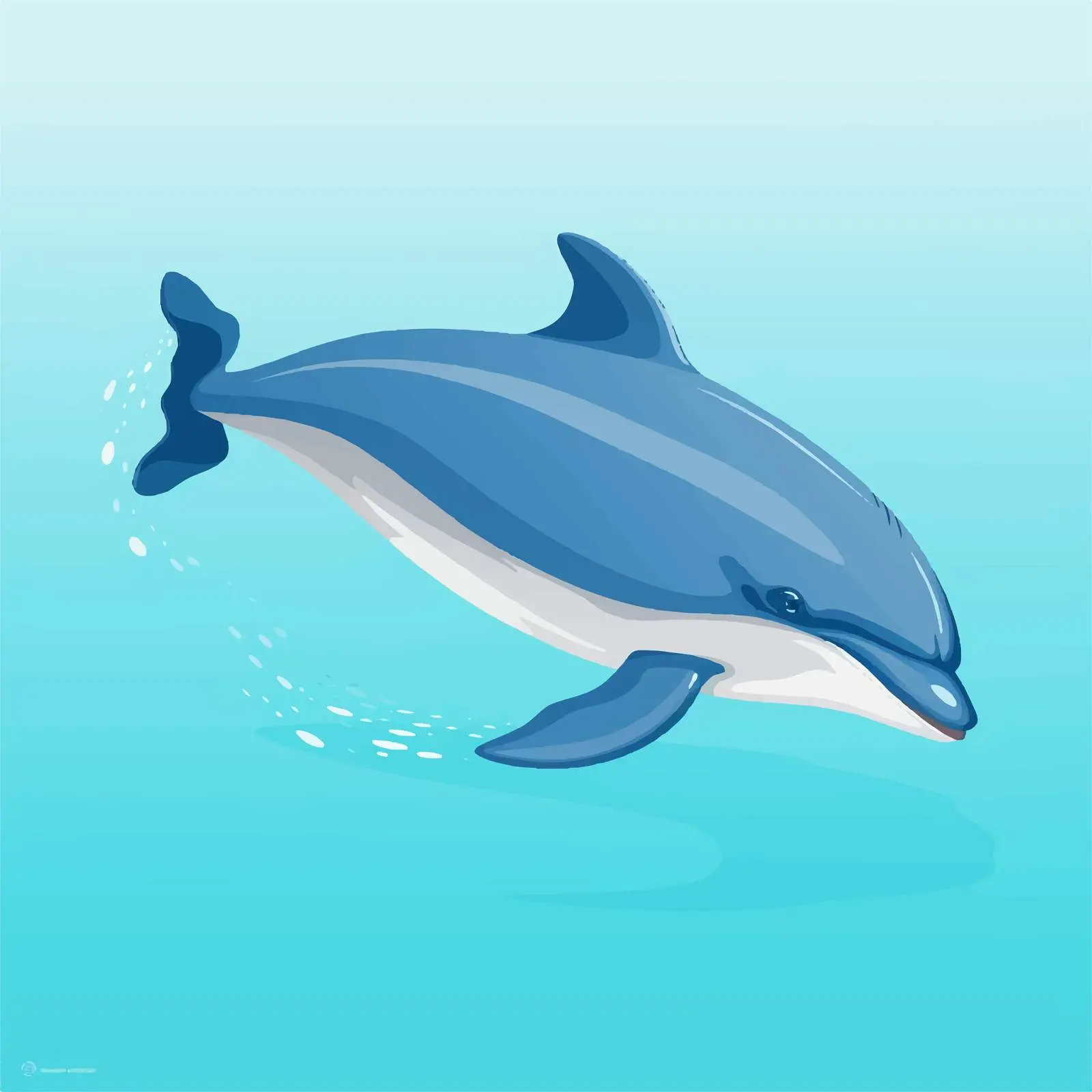 Porpoise Vector Illustration on White Background — free download from Dotvec
