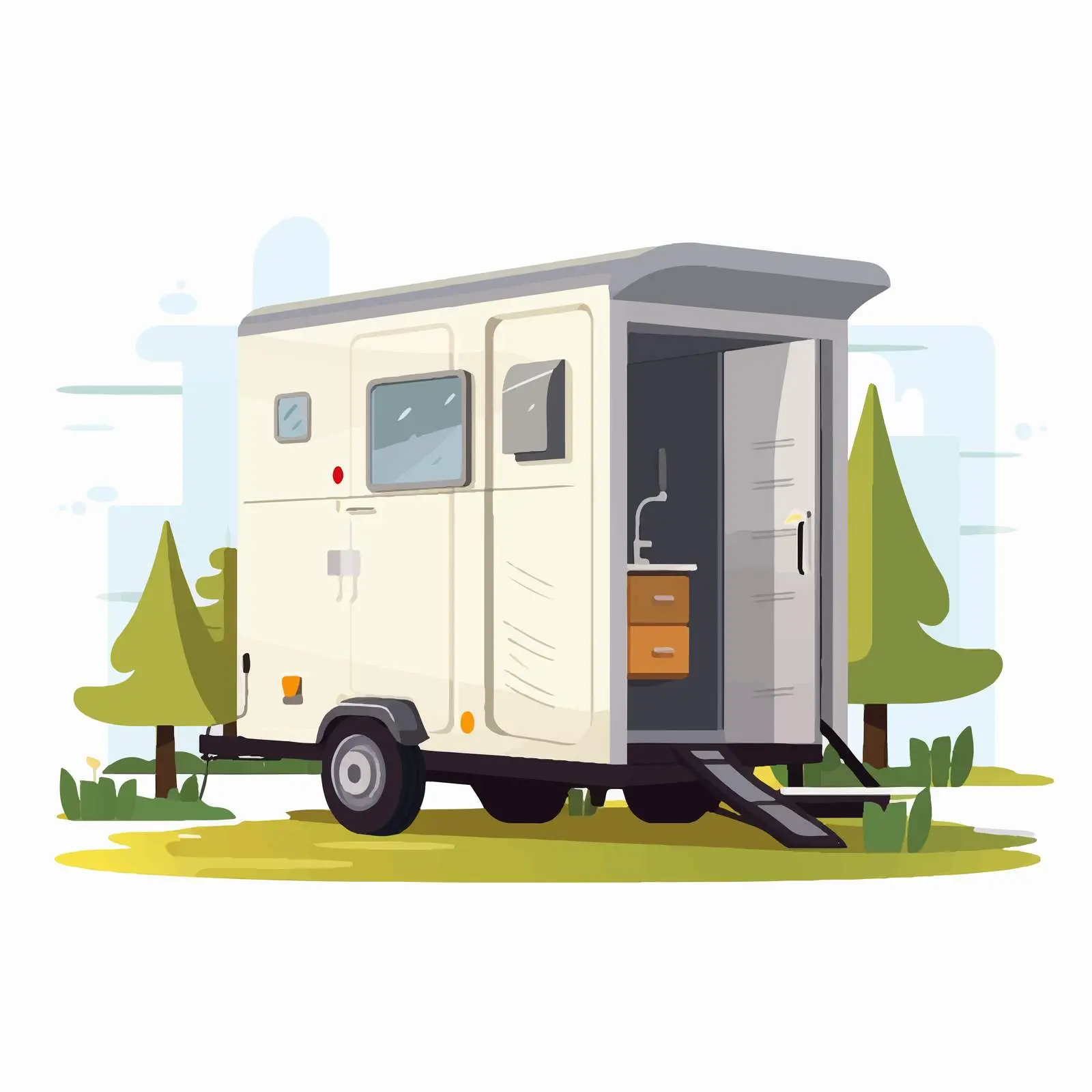 Portable Chemical Bio Toilet Closed and Locked — free download from Dotvec