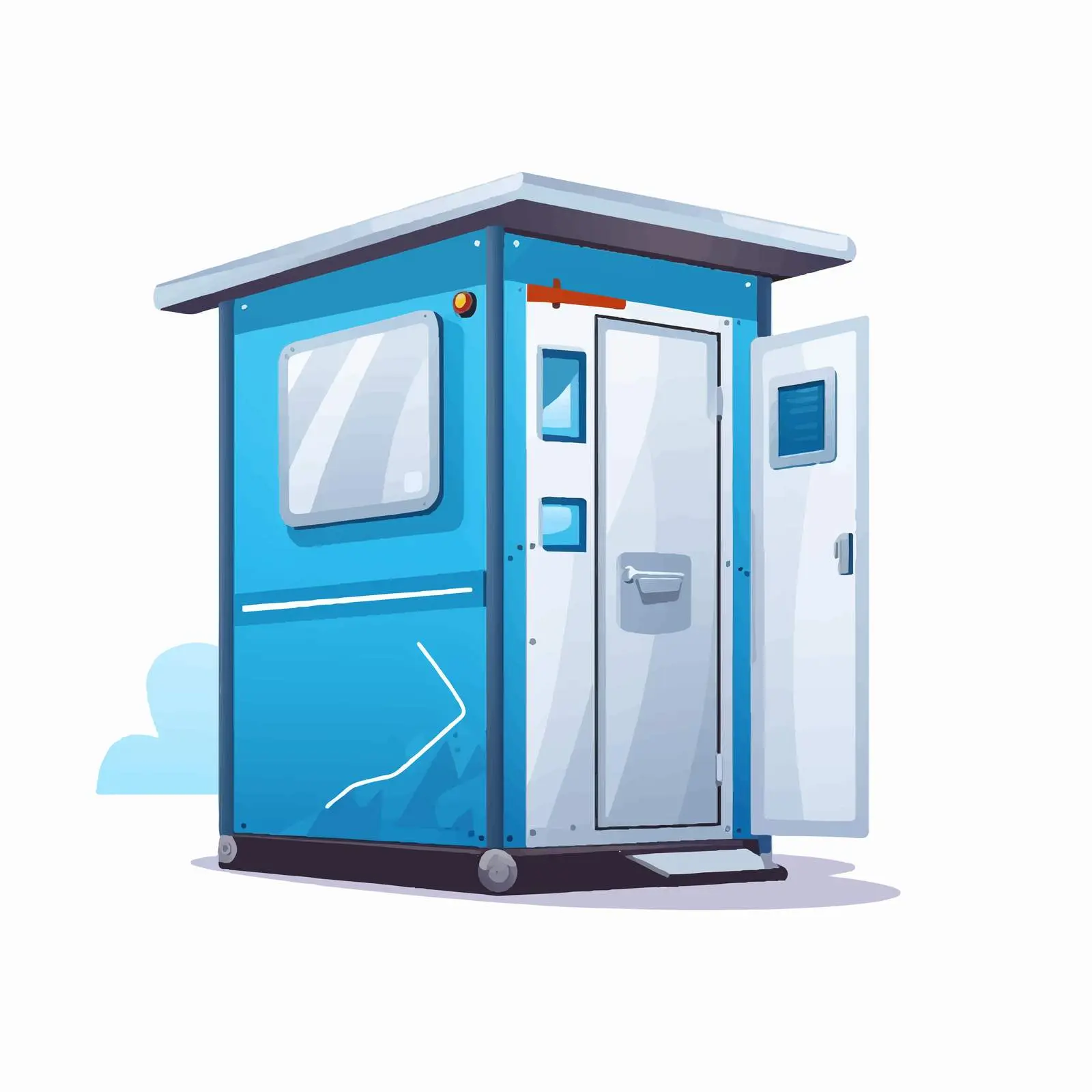 Portable Chemical Bio Toilet Closed and Locked — free download from Dotvec