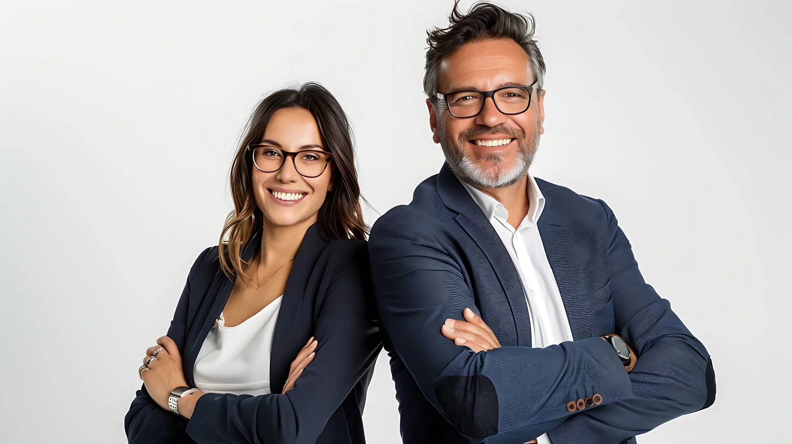 Professional Business People Smiling Together — free download from Dotvec