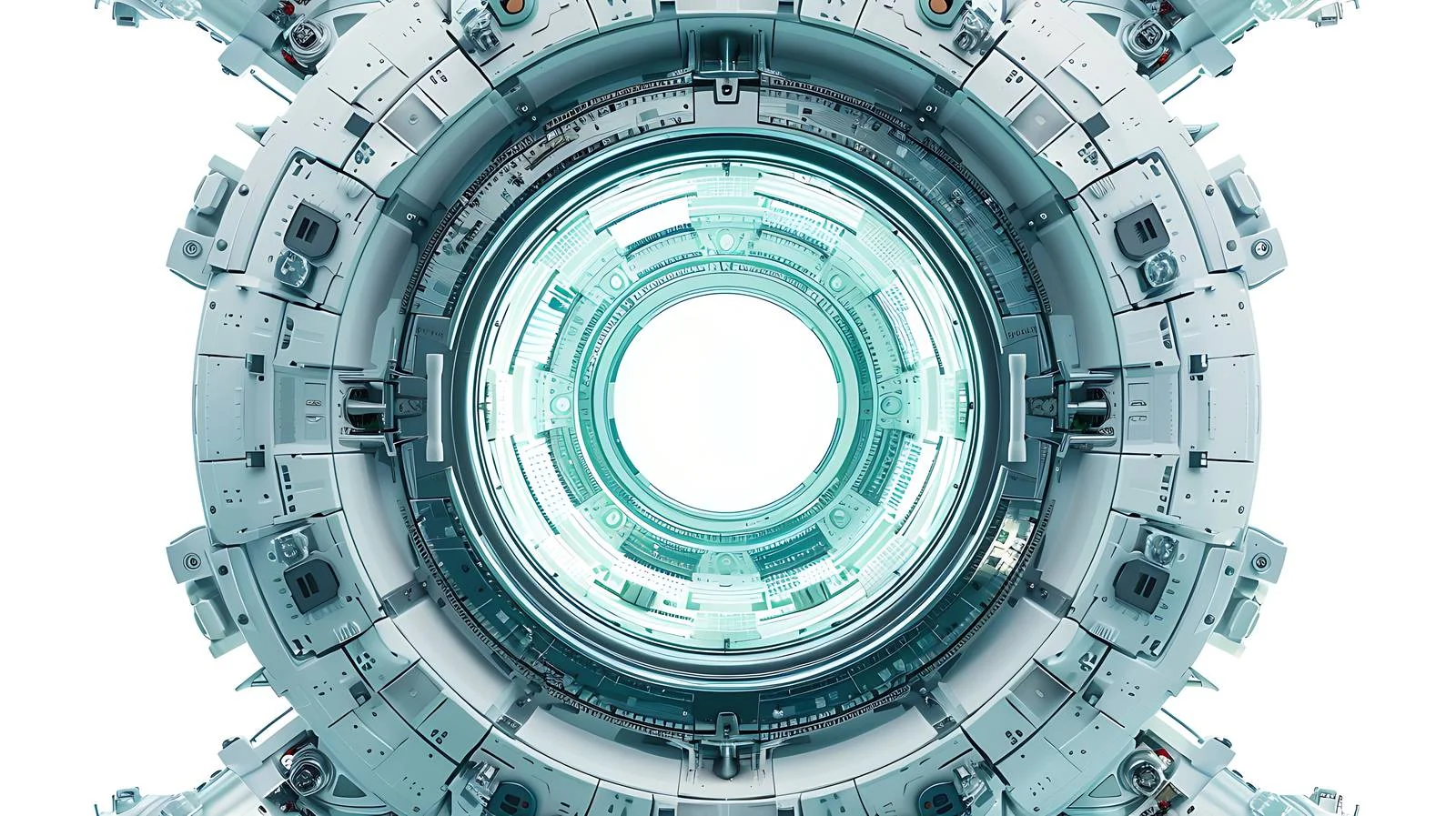 Space Station Porthole on Green Background — free download from Dotvec
