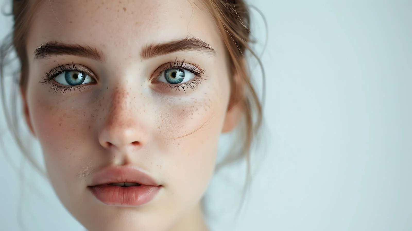 Captivating Young Caucasian Woman with Alluring Eyes — free download from Dotvec