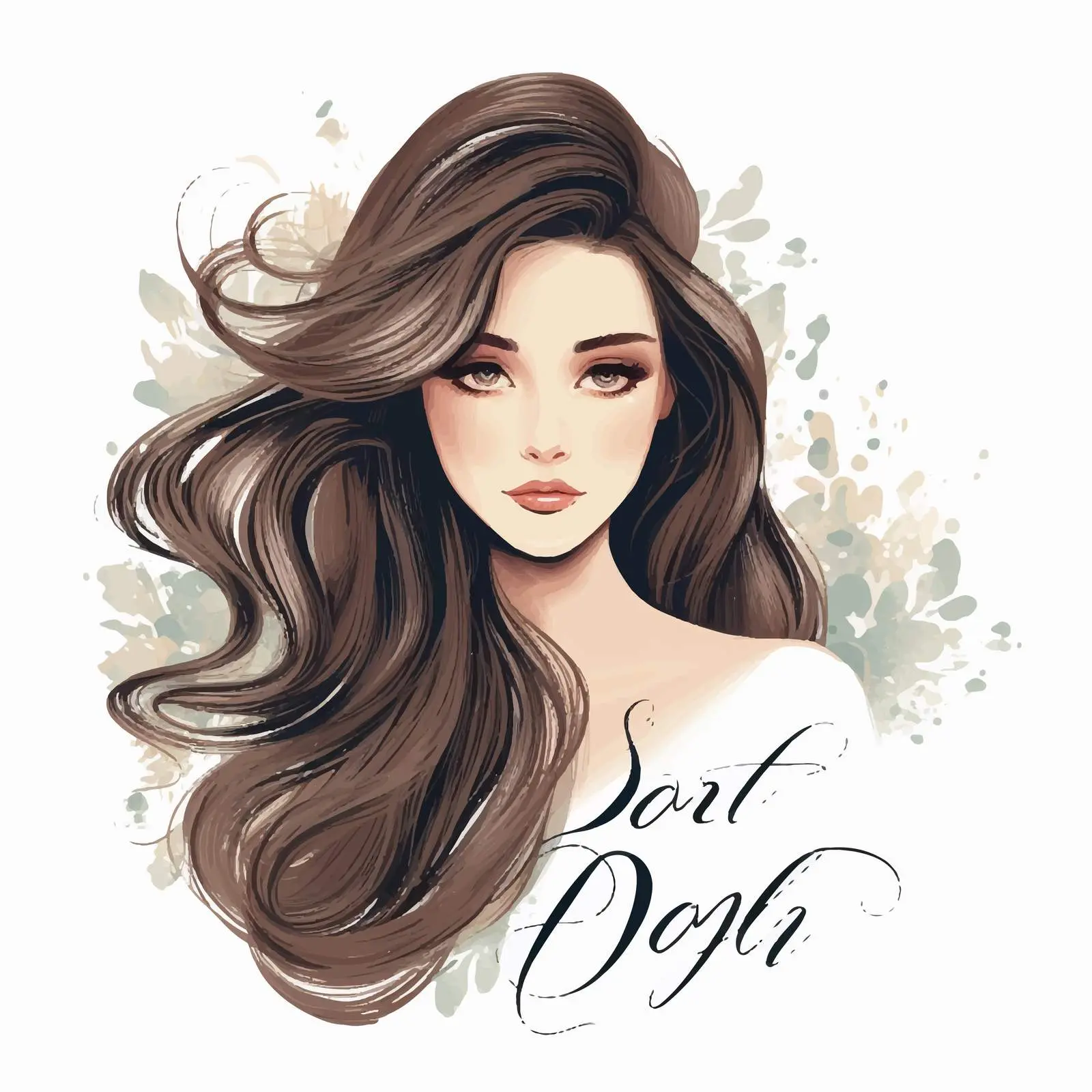 Portrait of a Girl with Long Hair in Salon — free download from Dotvec