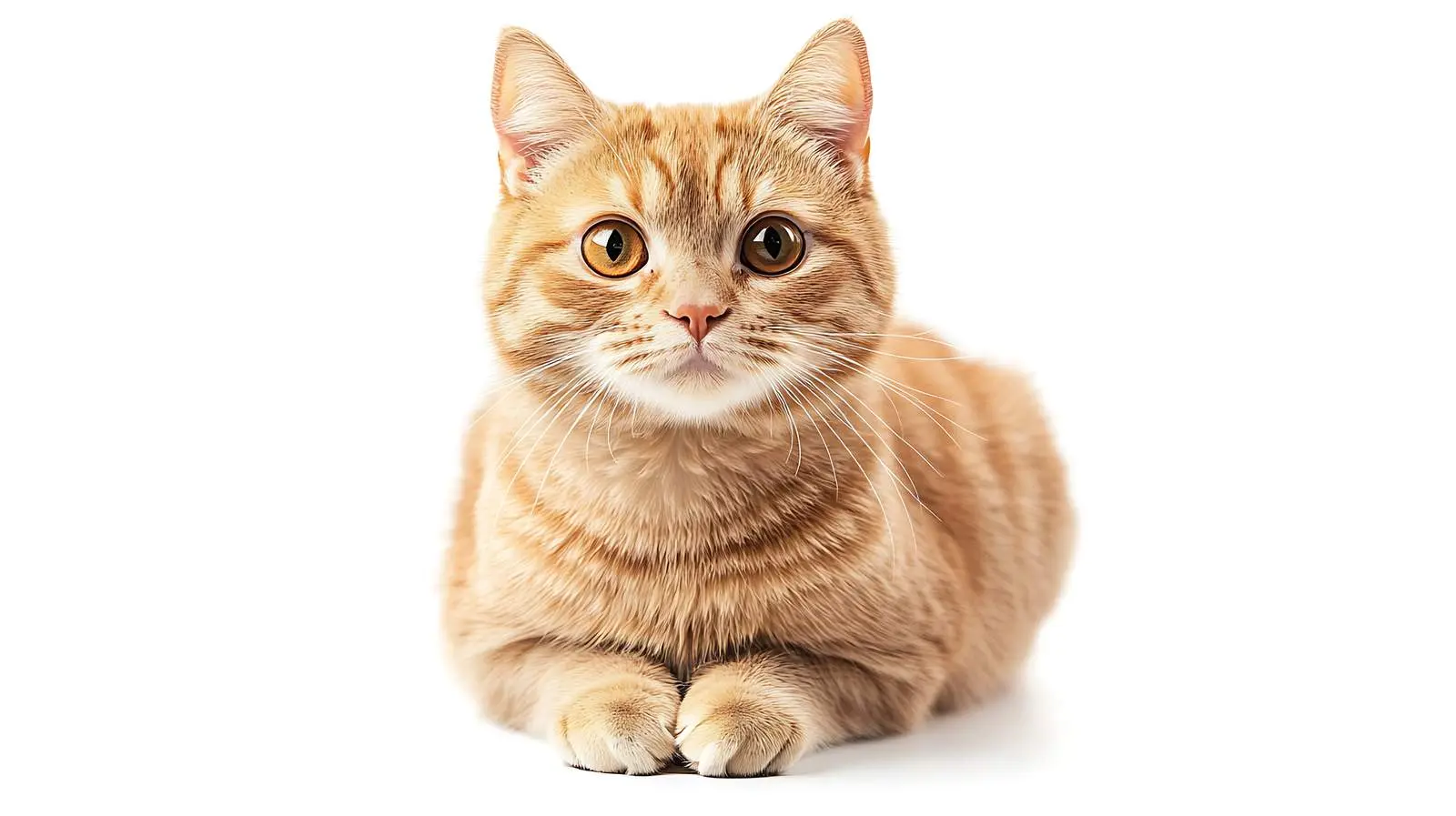 Beautiful Scottish Straight Cat Isolated on White – free kings image from Dotvec