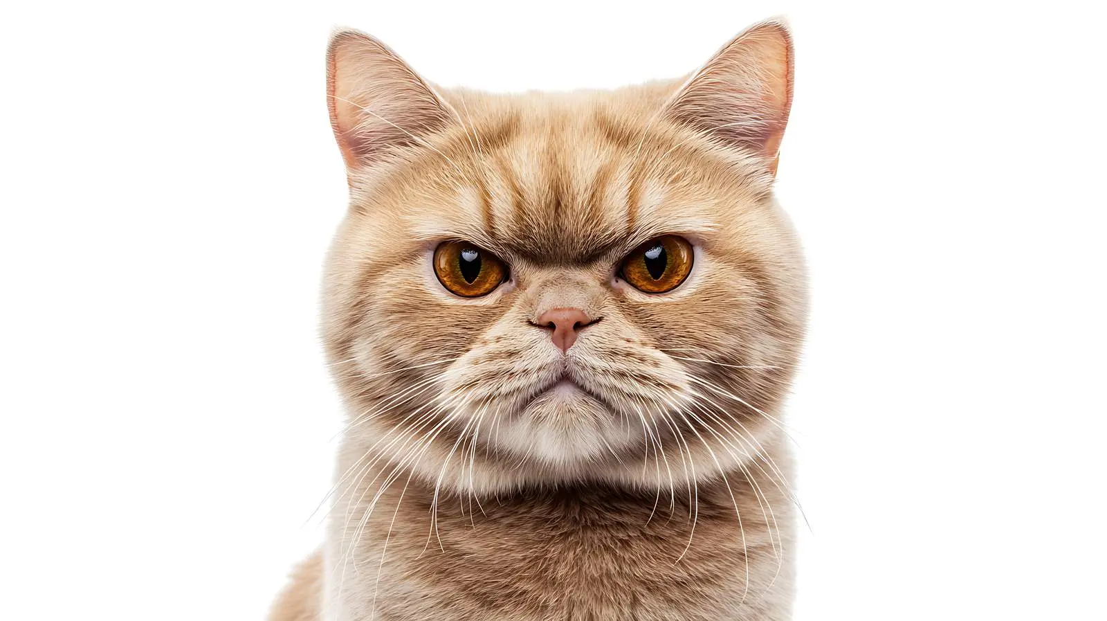 Close-up Portrait of Scottish Straight Cat — free download from Dotvec