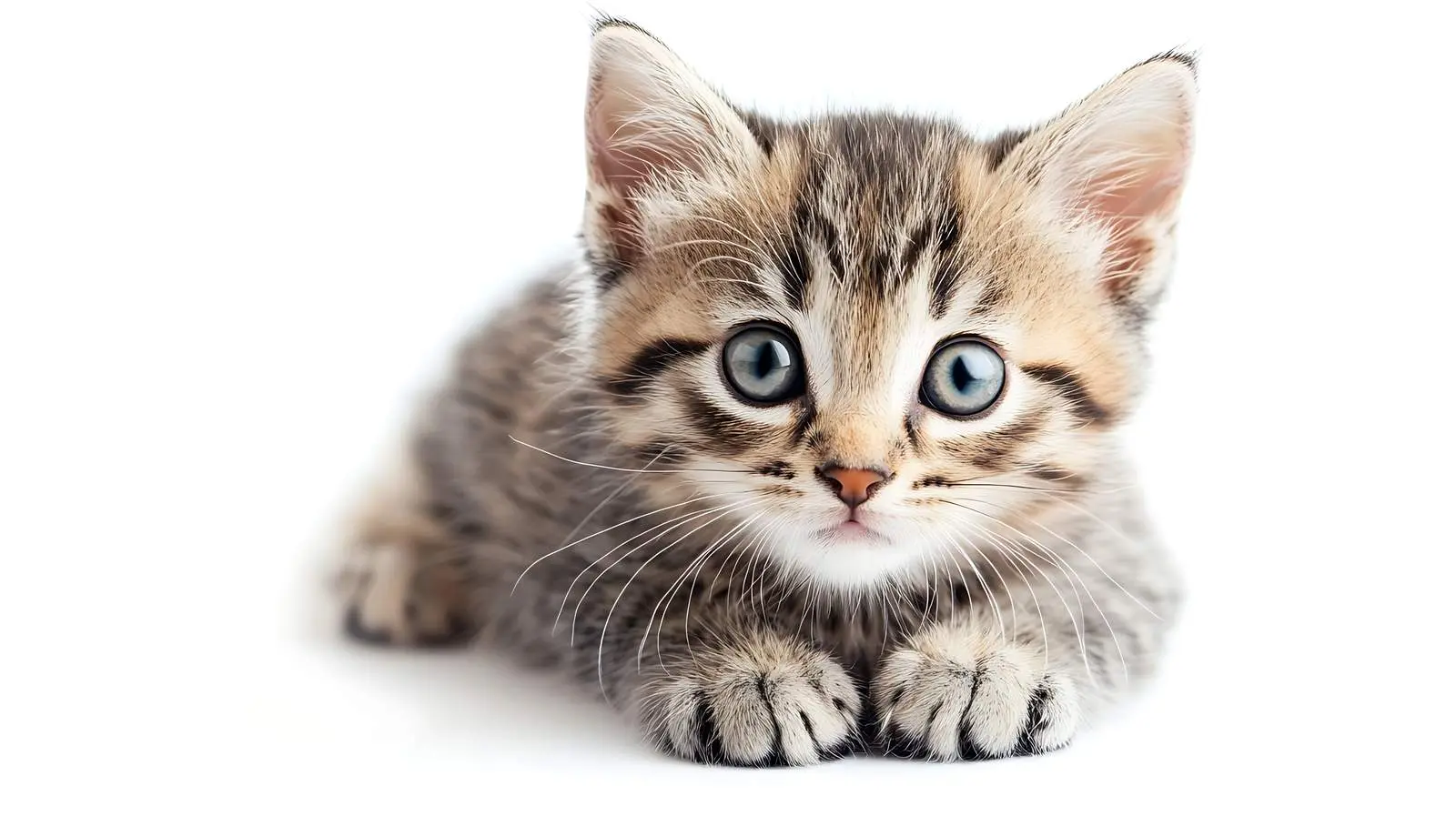Cute Scottish Straight Kitten Closeup Portrait — free download from Dotvec