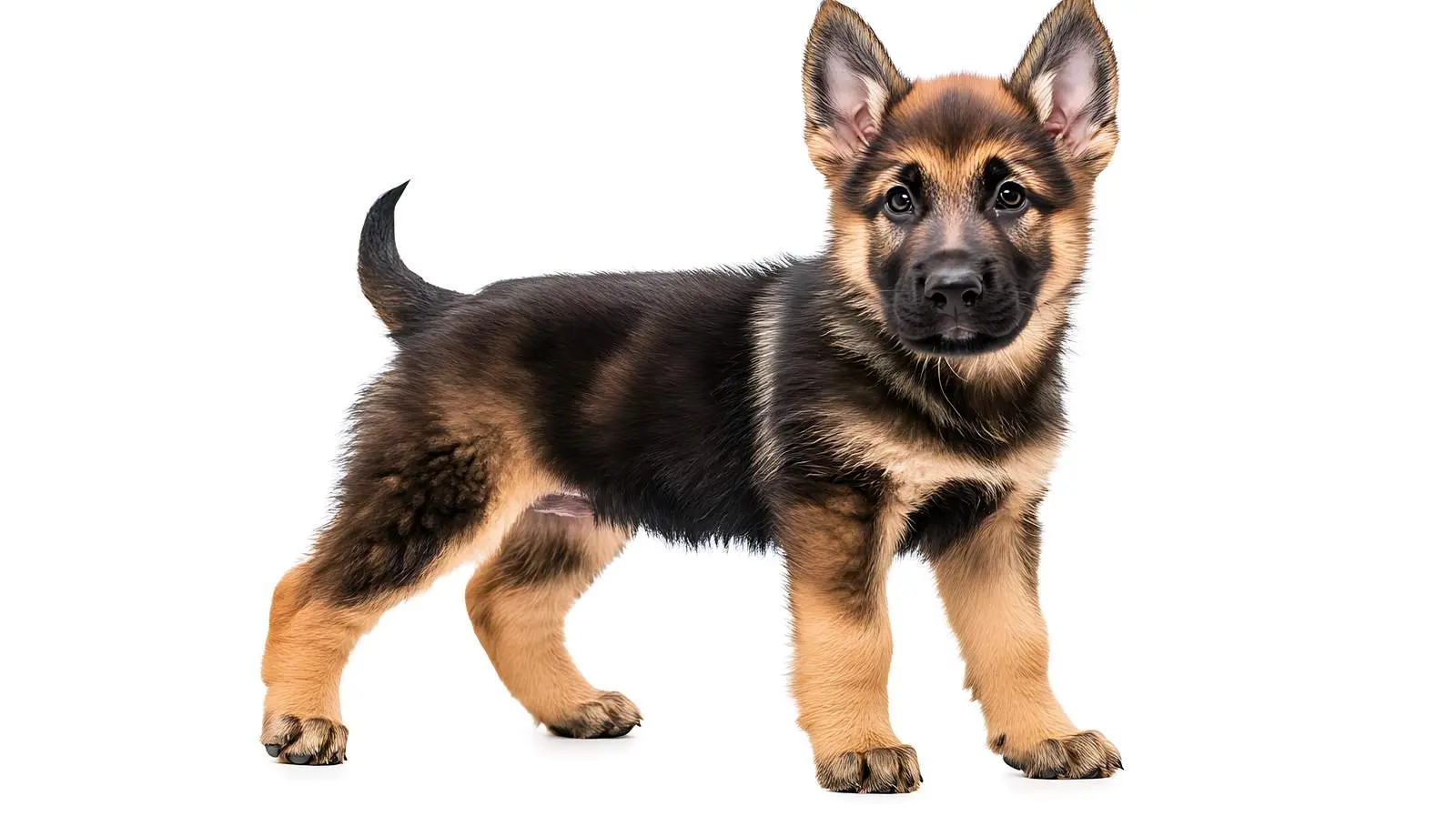 Cute German Shepherd Puppy in Full Length — free download from Dotvec