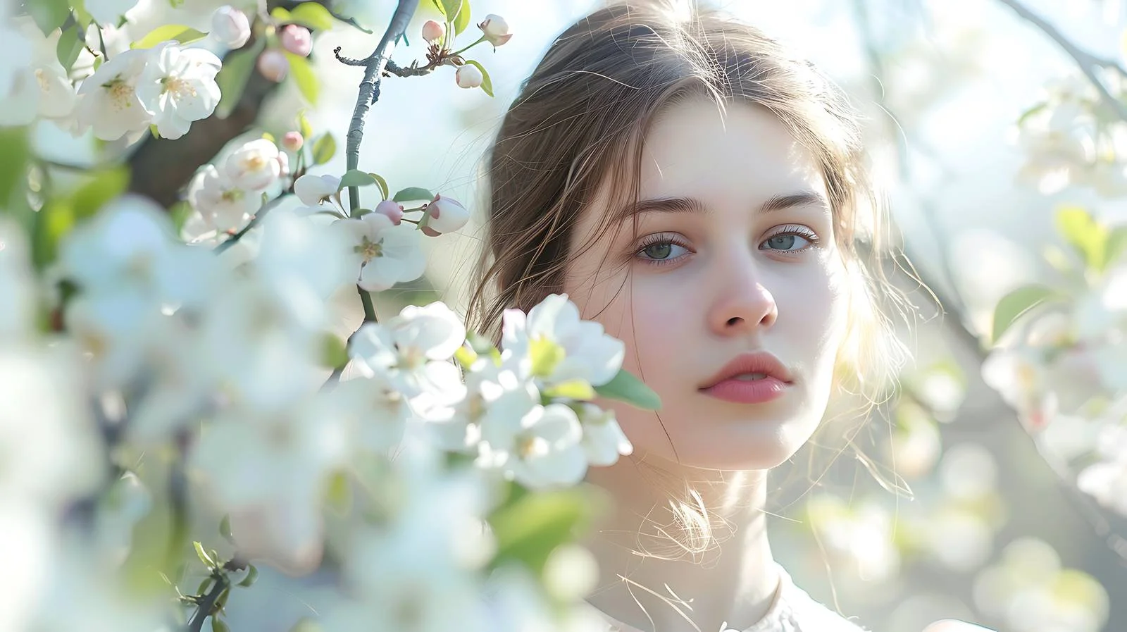 Graceful Elegant Young Woman in Portrait — free download from Dotvec