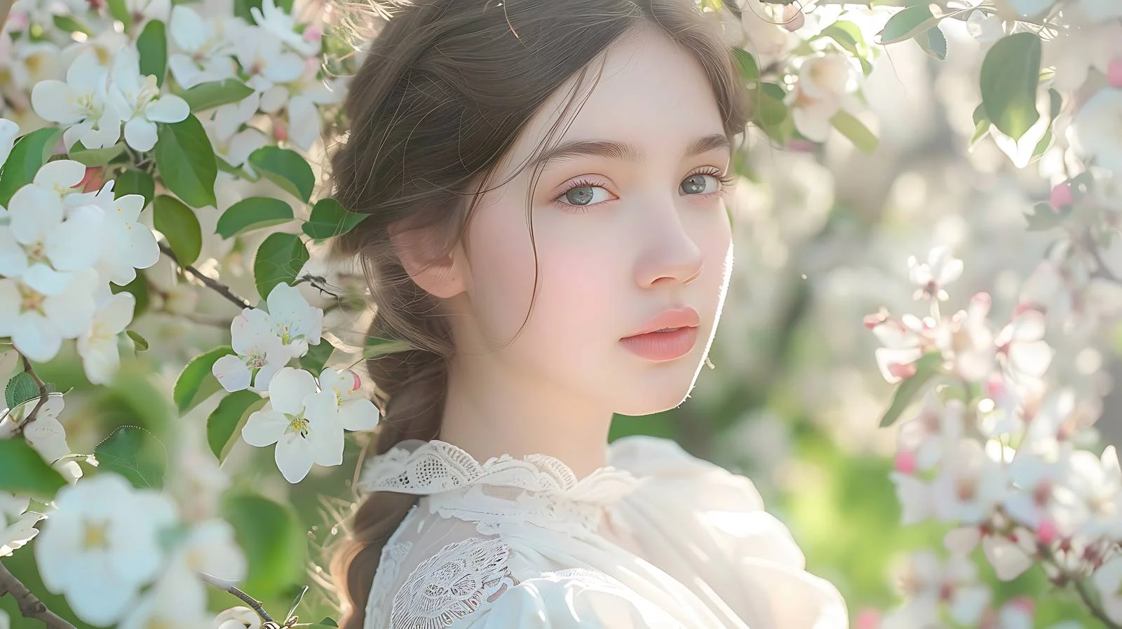 Elegant Young Lady in Graceful Portrait — free download from Dotvec