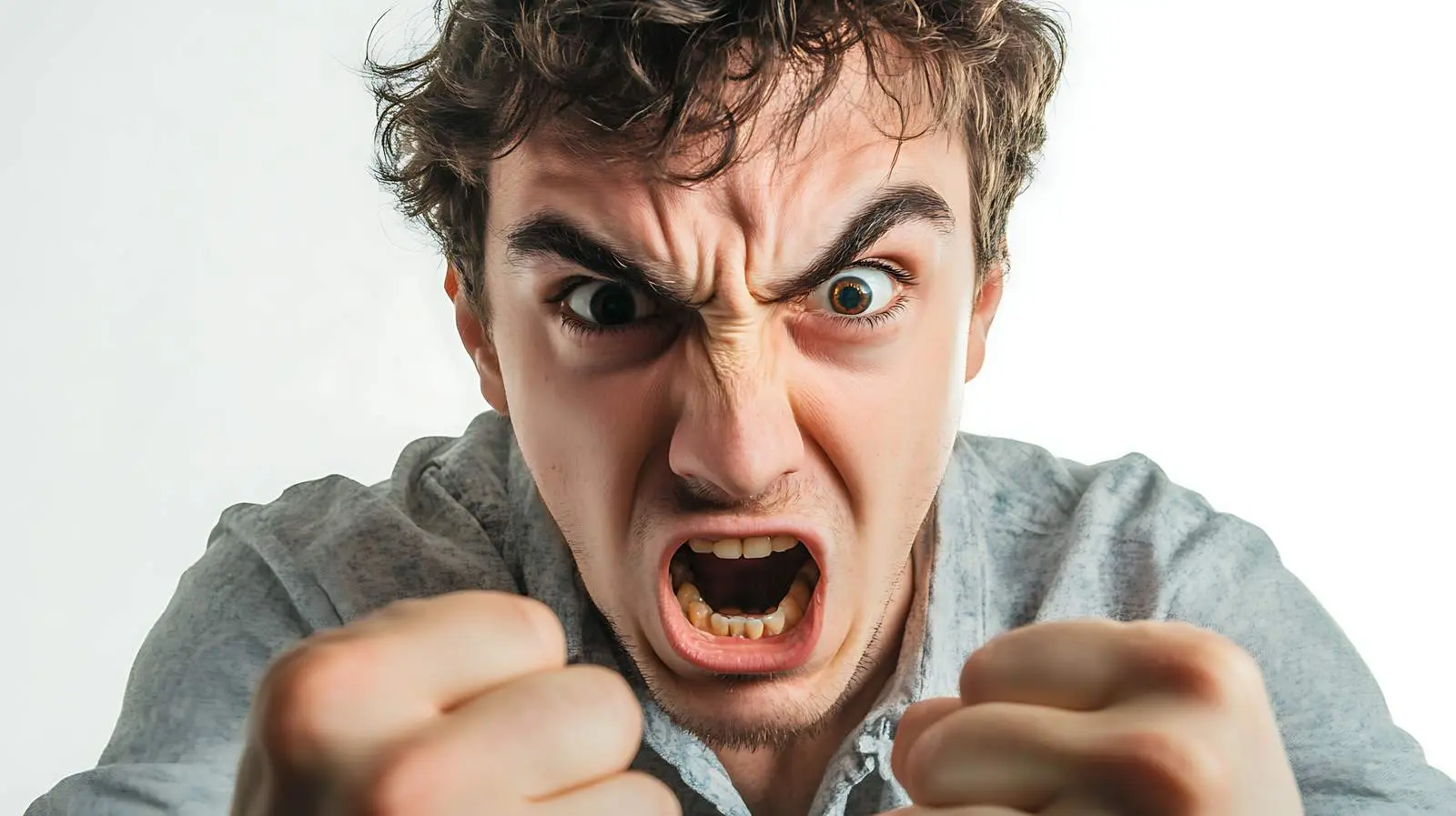 Man Surprised During Fist Fight — free download from Dotvec