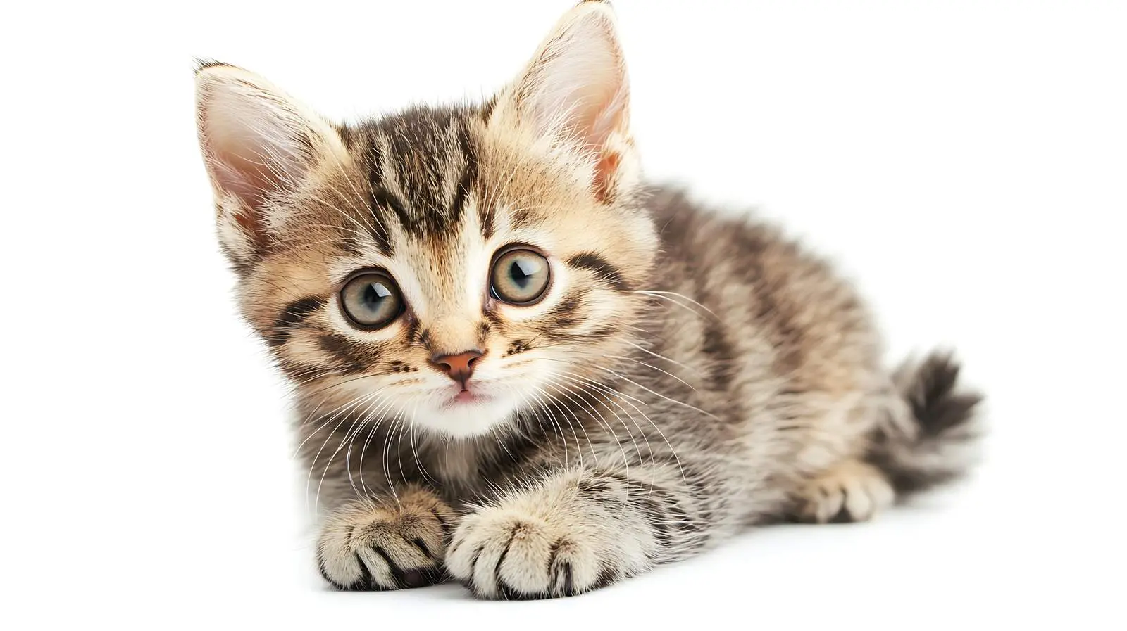 Playful Scottish Straight Kitten Isolated Portrait — free download from Dotvec