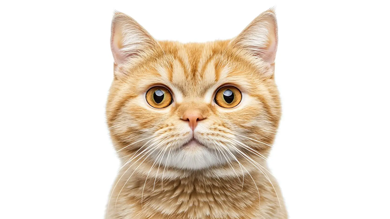 Scottish Straight Cat Isolated on White Background — free download from Dotvec