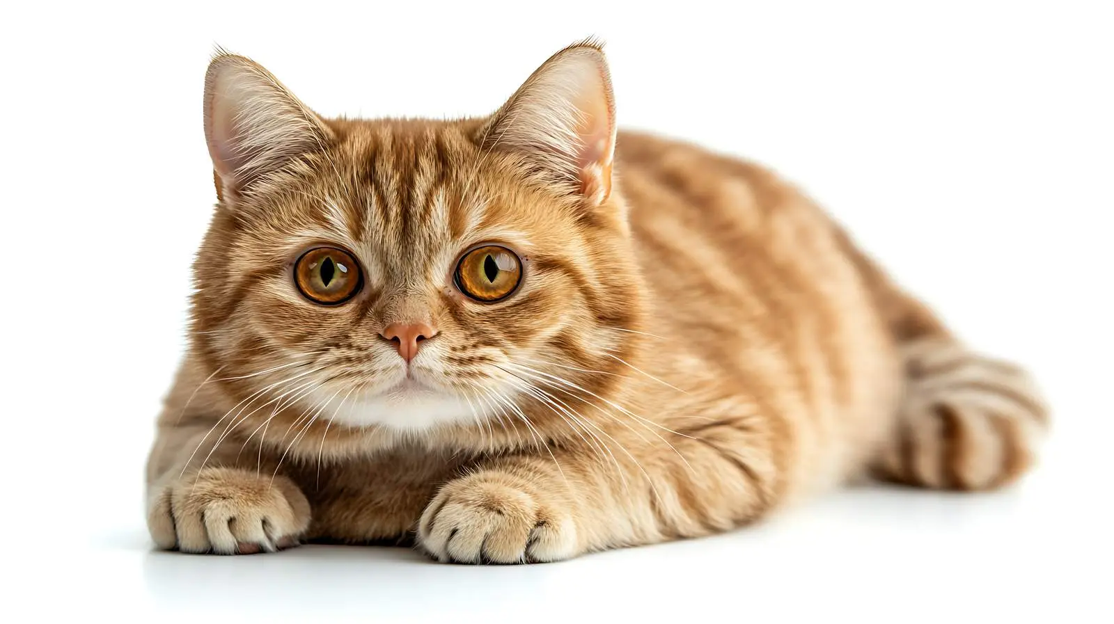 Scottish Straight Cat on White Background — free download from Dotvec