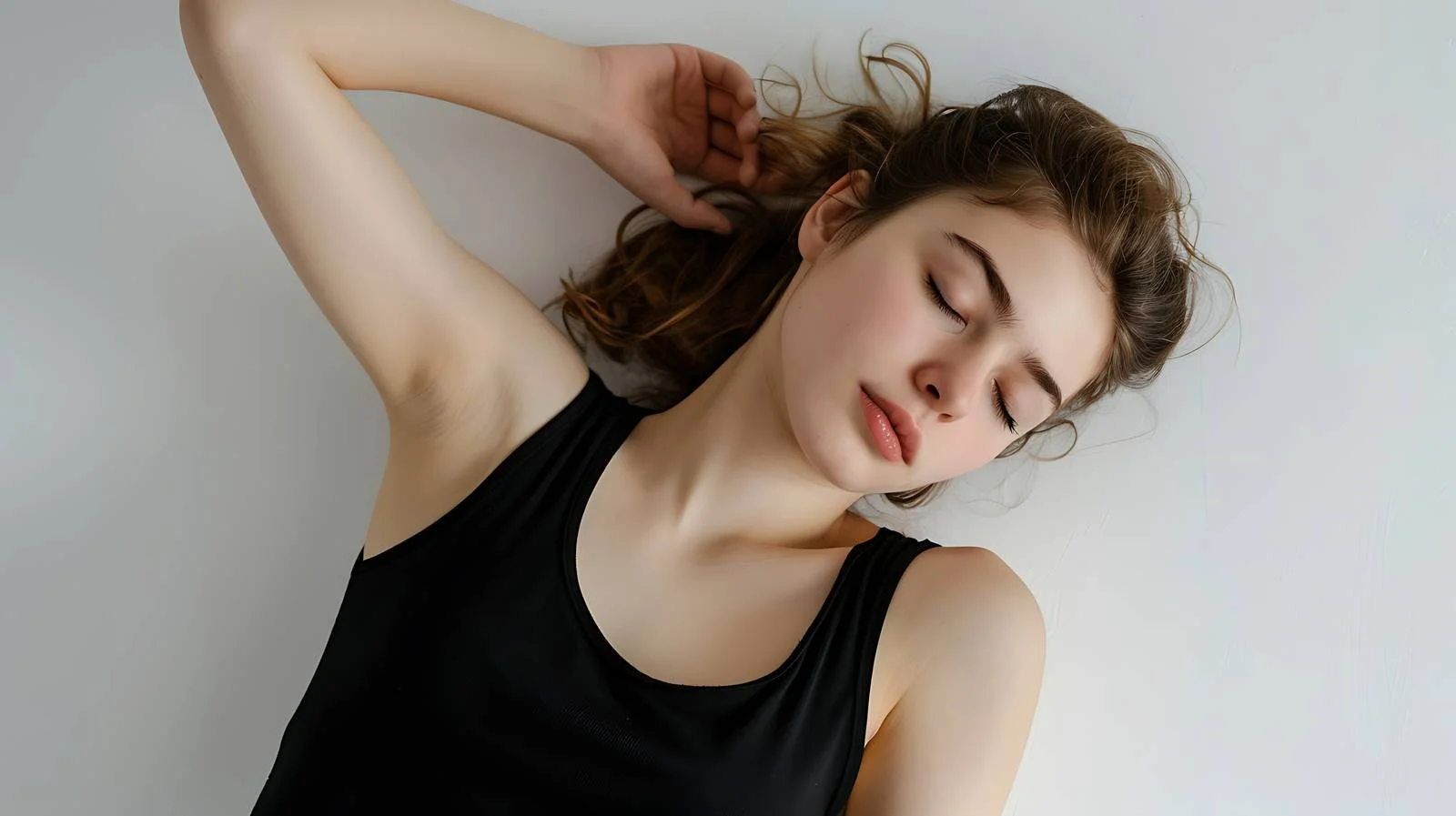 Elegant Sensual Woman in Black Bodysuit — free download from Dotvec