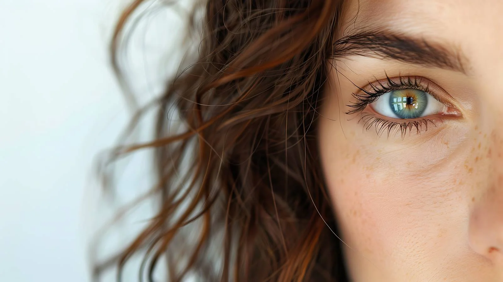 Captivating Woman with Stunning Eye Color Isolated — free download from Dotvec