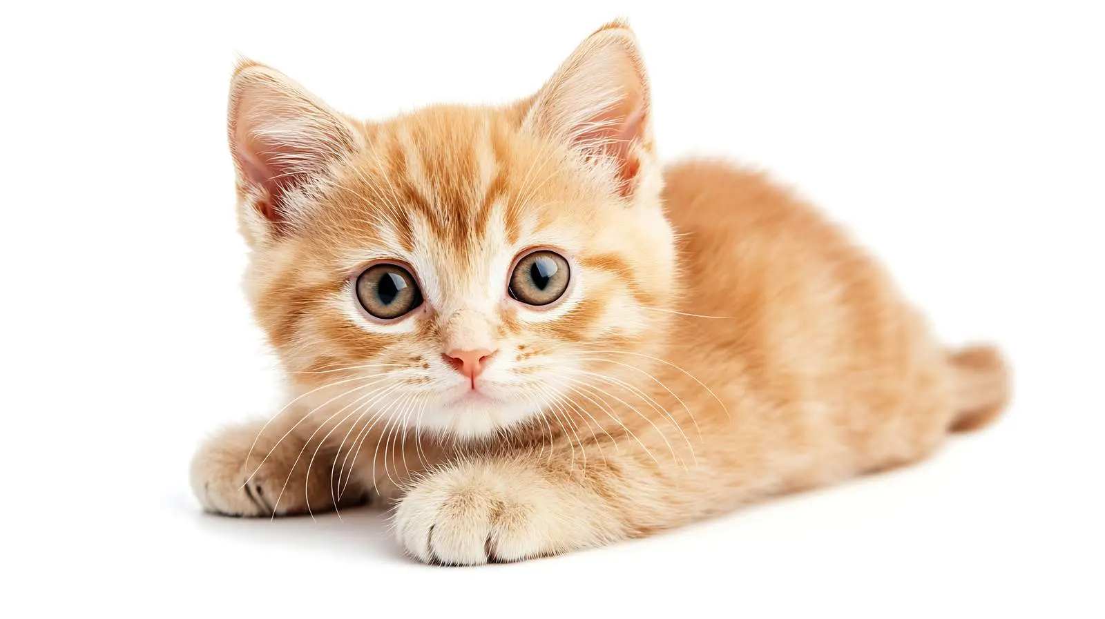 Young Scottish Straight Cat Isolated on White Background – free young cat image from Dotvec