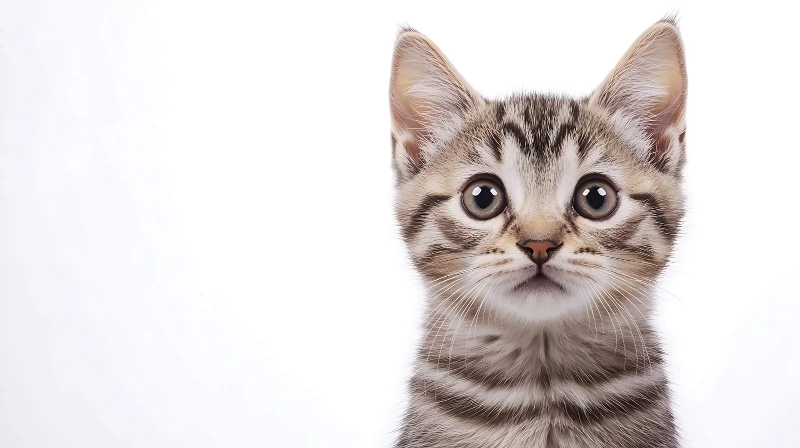 Scottish Straight Kitten on White Background — free download from Dotvec