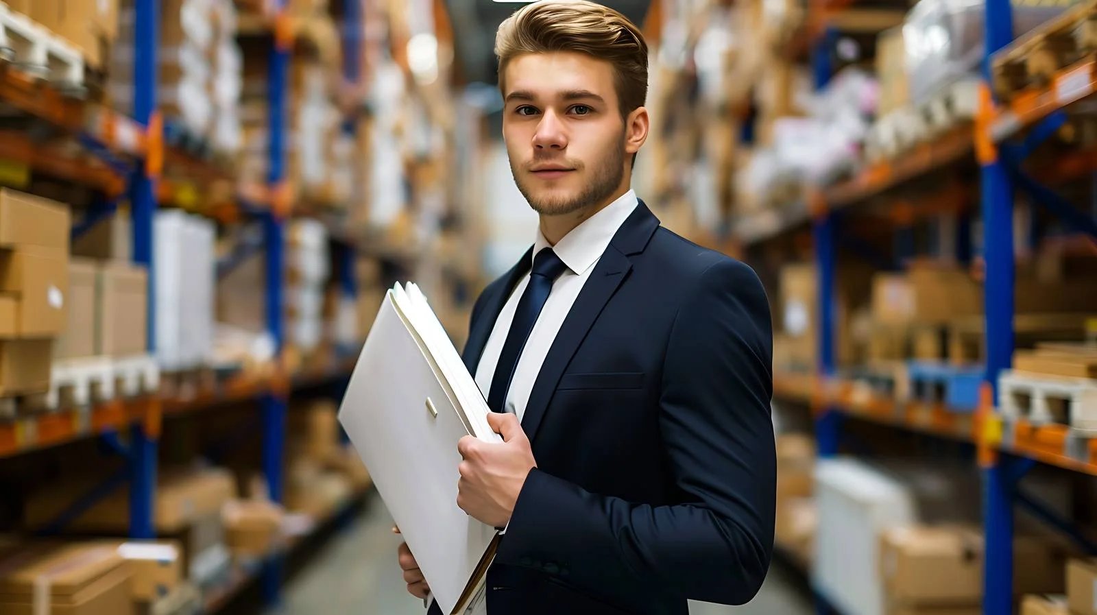 Young Manager on Shop Floor — free download from Dotvec