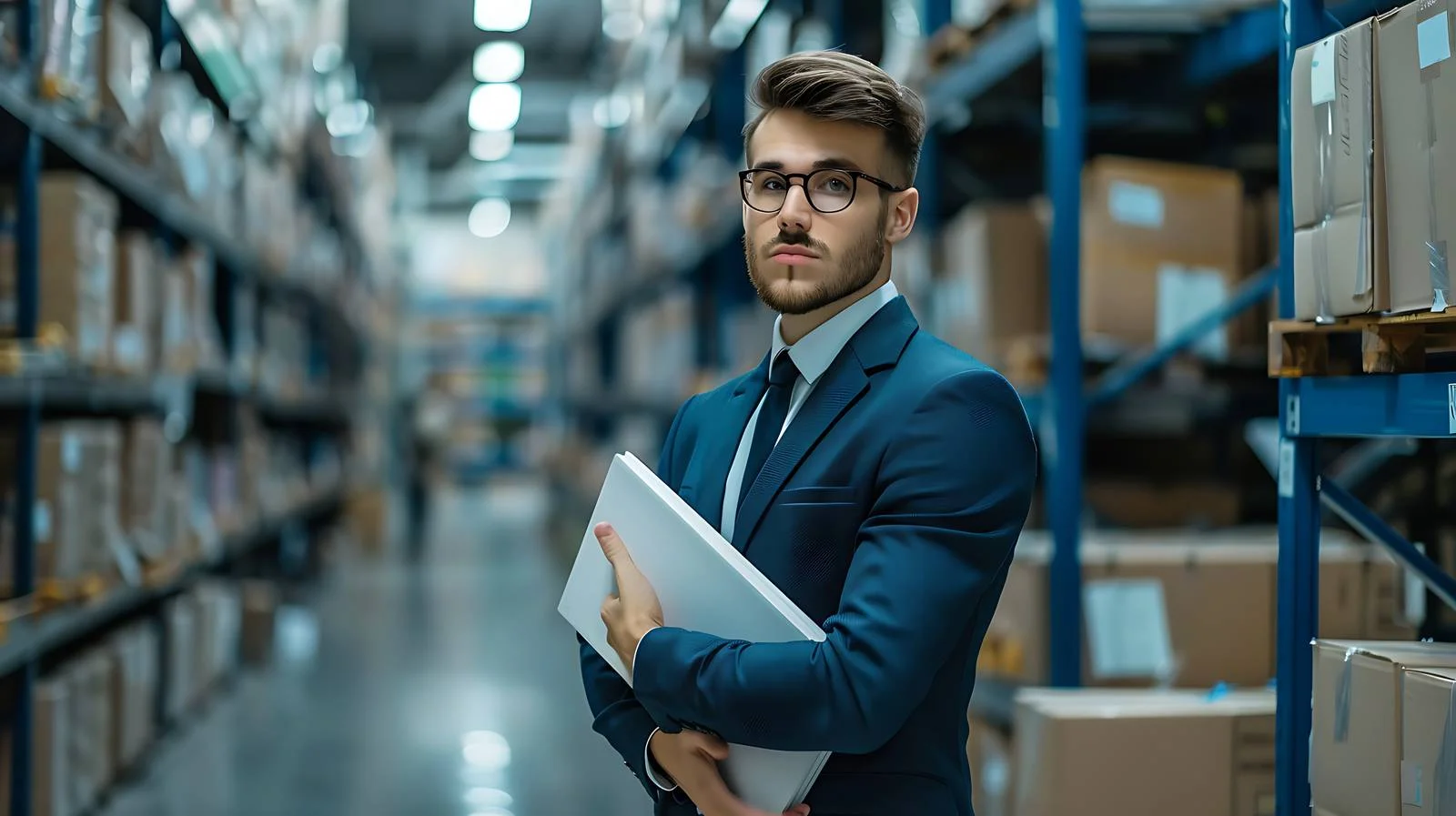 Young Manager Shop Floor Portrait — free download from Dotvec