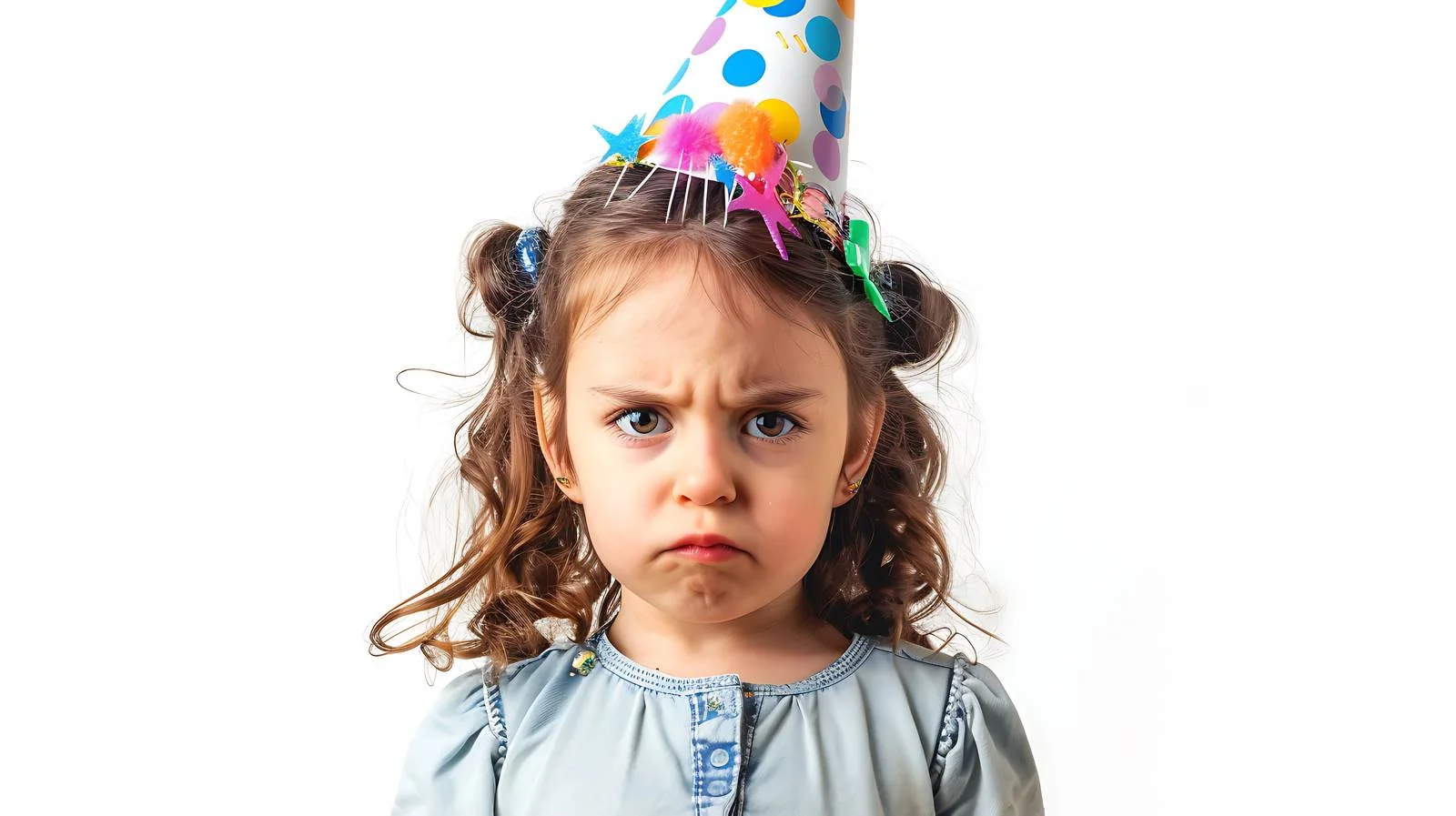 Festive Angry Girl Birthday Celebration — free download from Dotvec