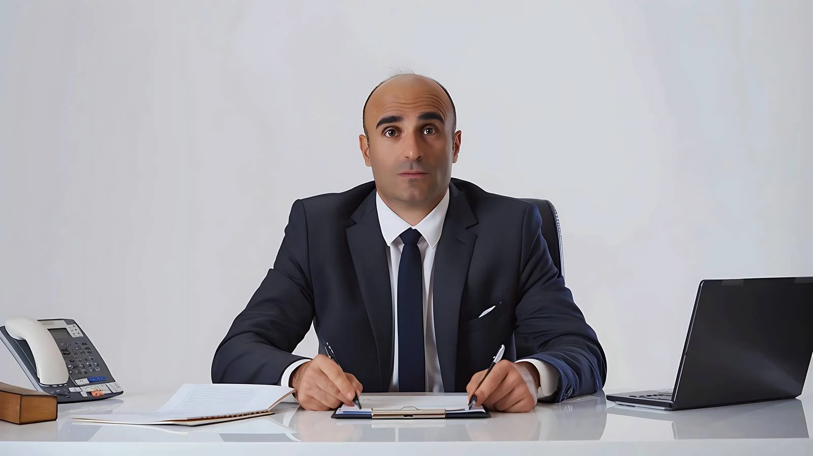 Professional Businessman Office Portrait — free download from Dotvec