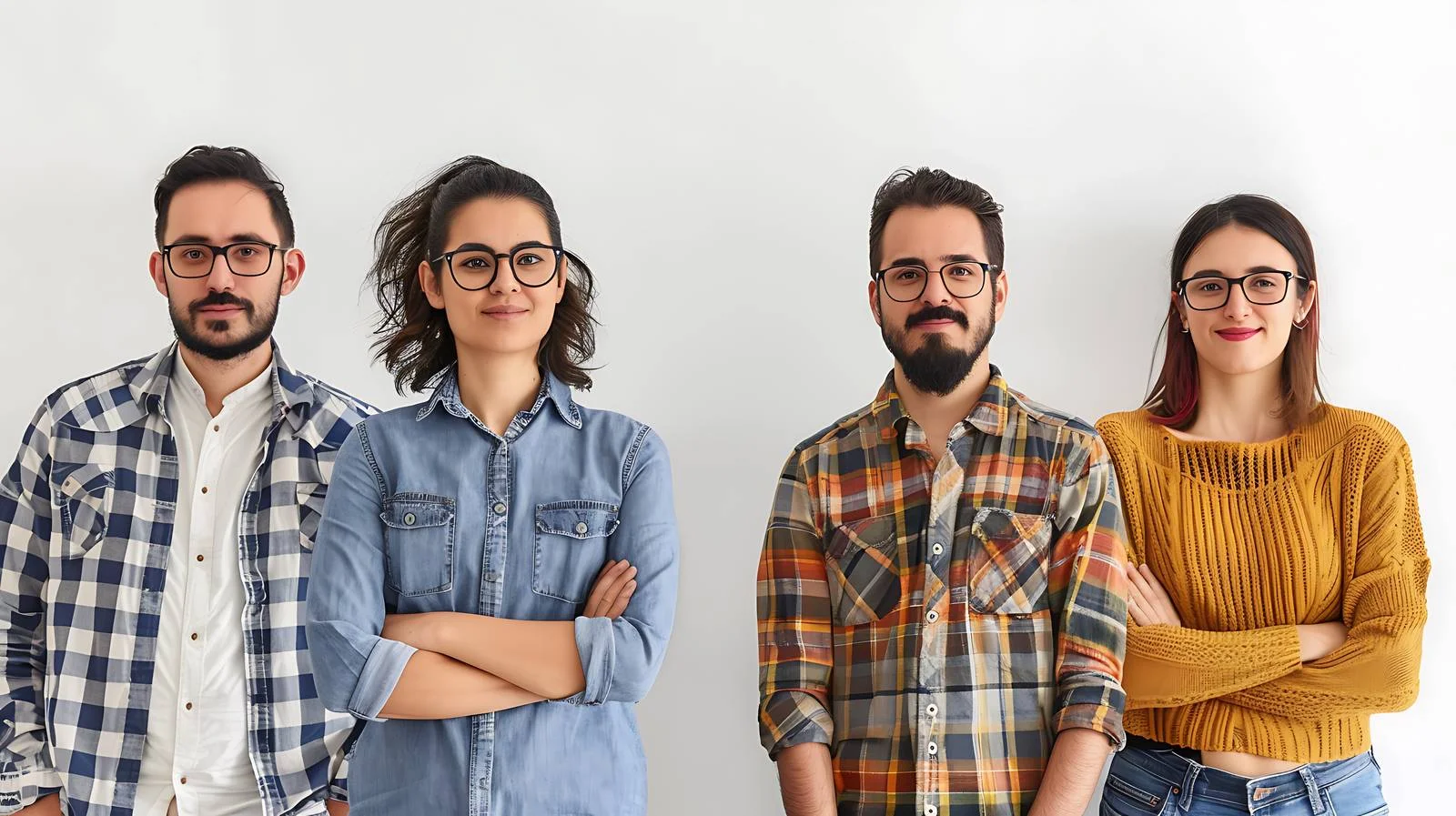 Professional Office Colleagues Isolated in White — free download from Dotvec