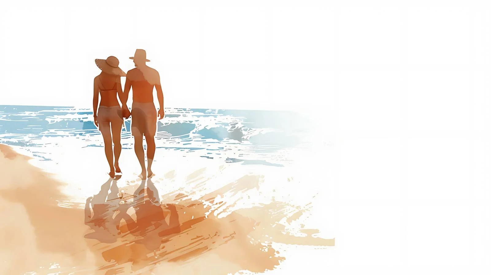 Romantic Beach Couple Portrait — free download from Dotvec