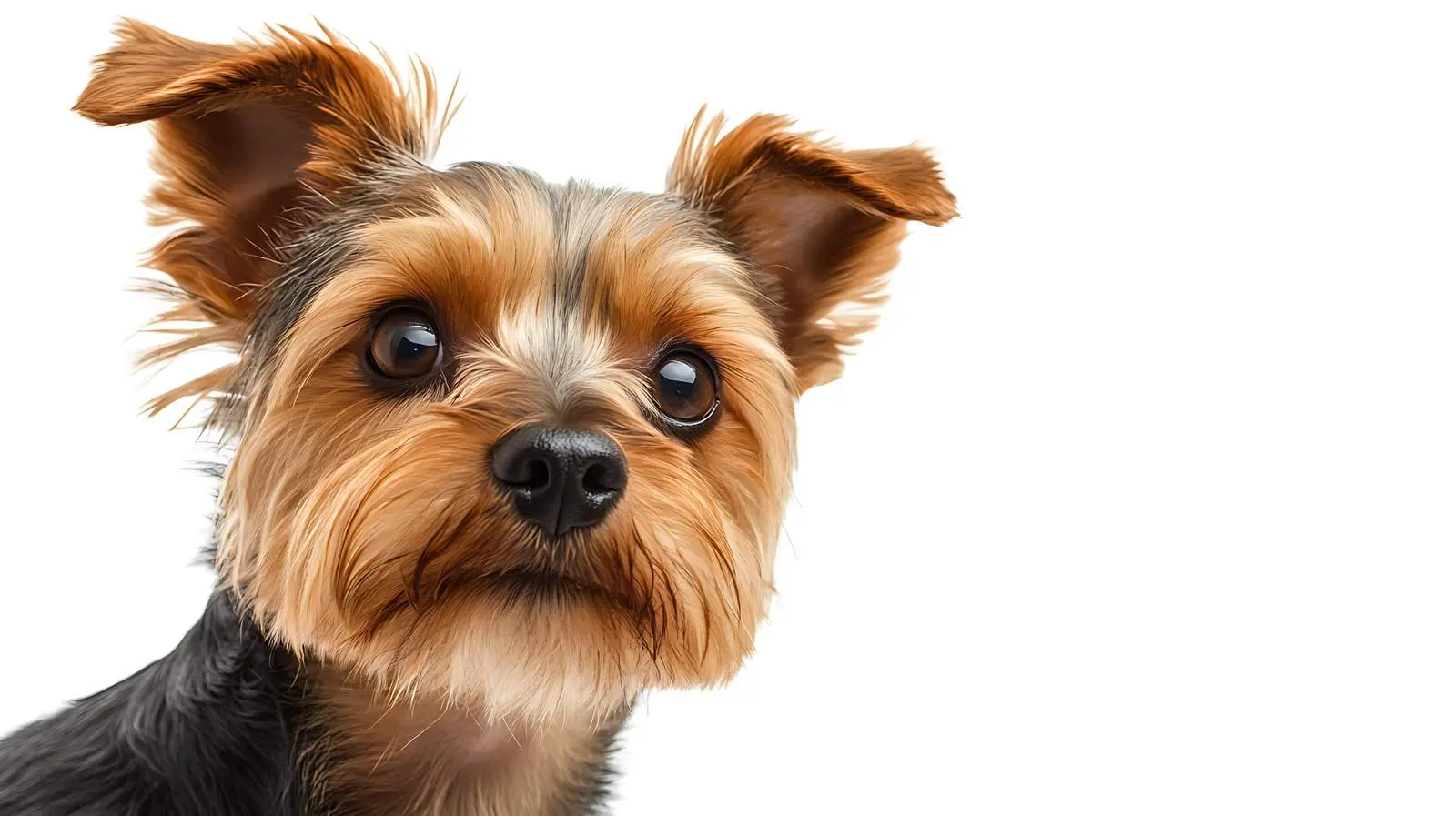 Curious Yorkshire Terrier Close-Up Portrait — free download from Dotvec