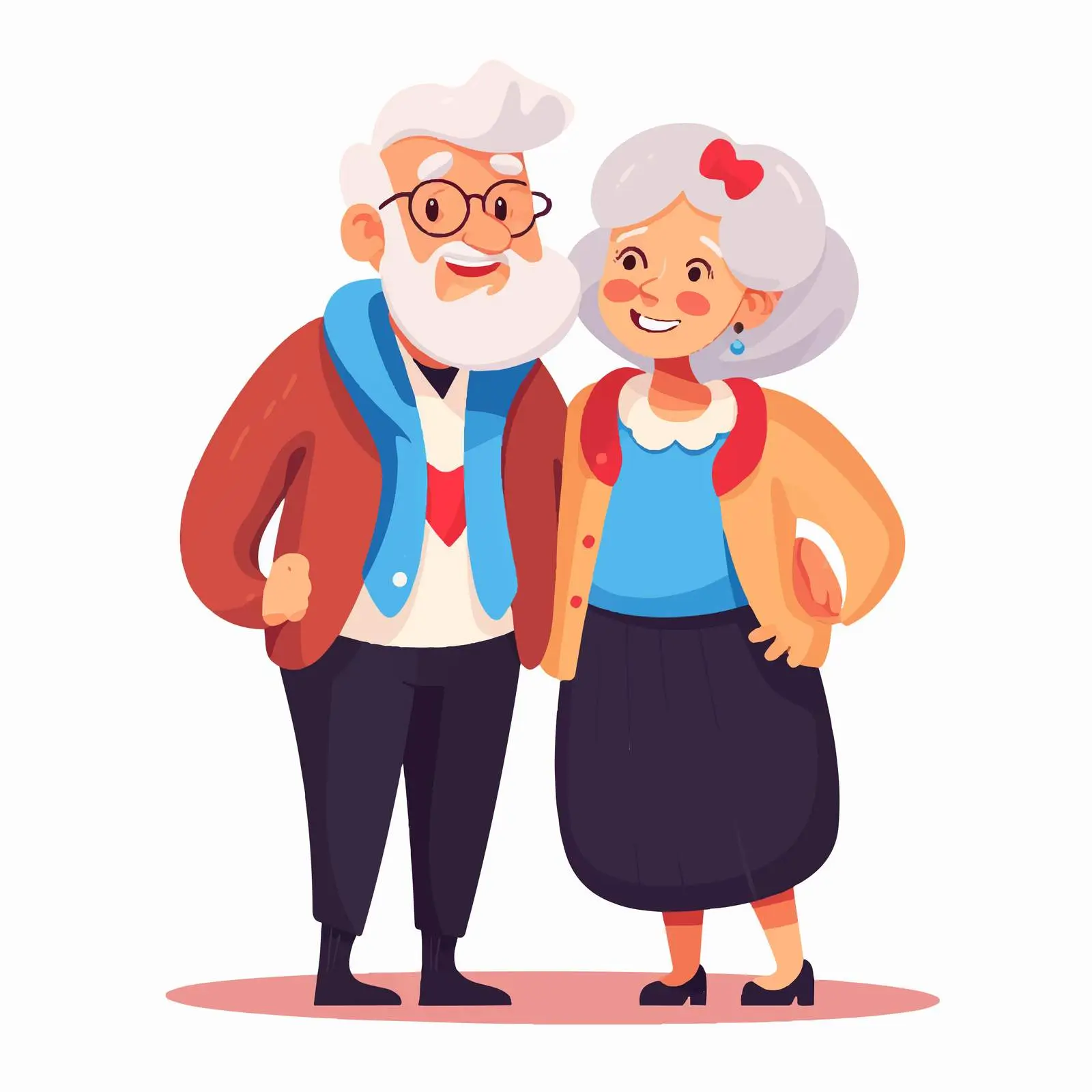 Happy Elderly Couple Smiling Together — free download from Dotvec