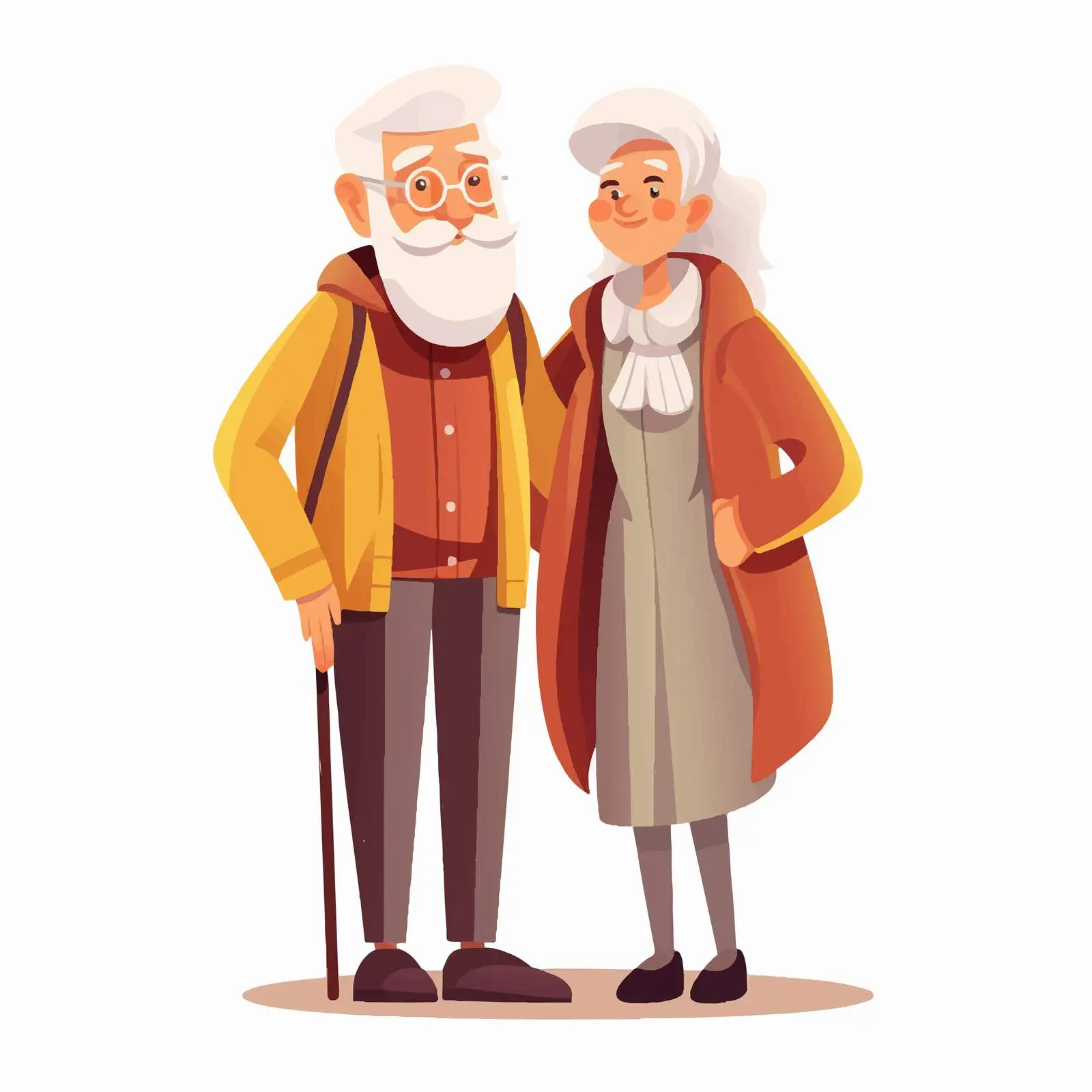 Happy Elderly Couple Smiling Together — free download from Dotvec