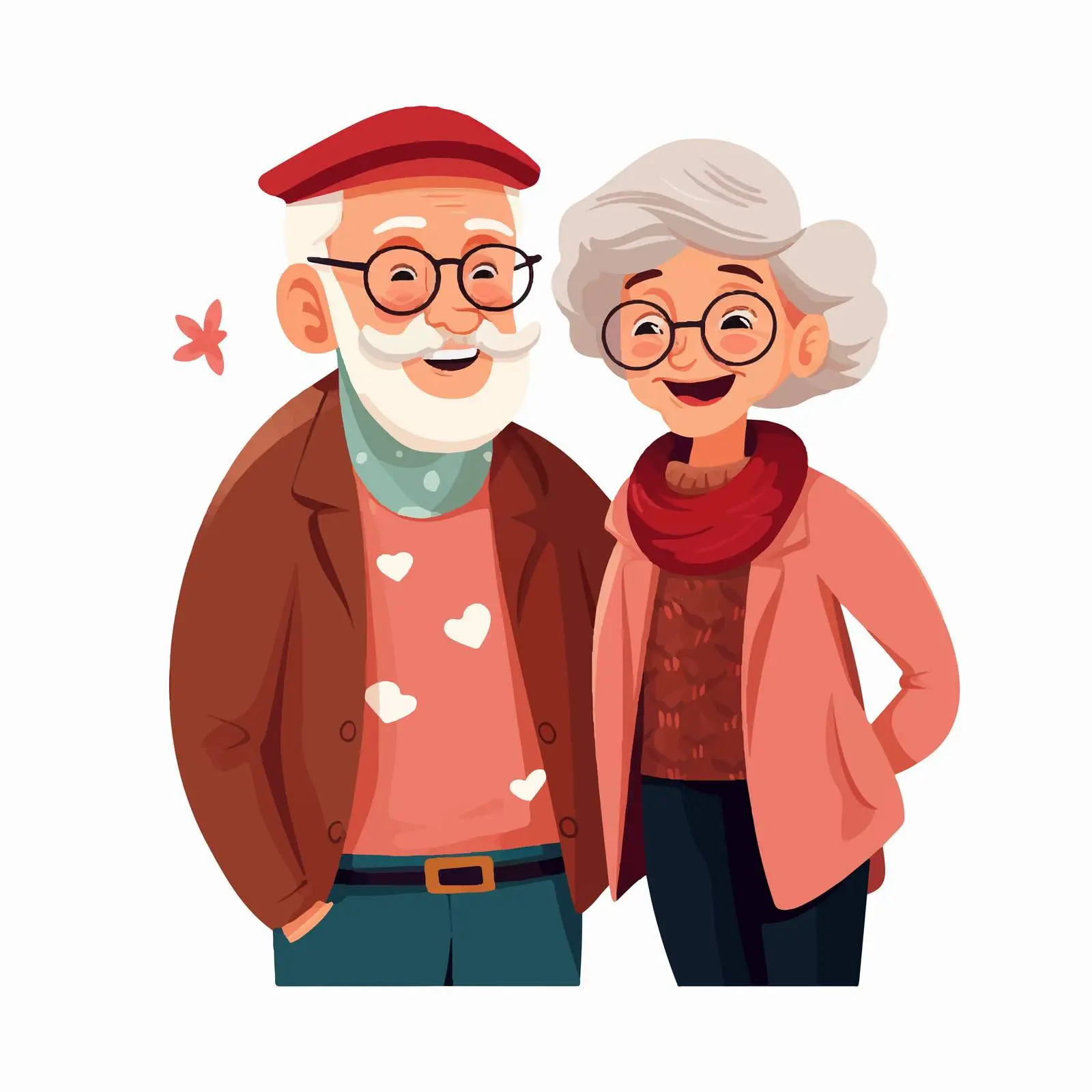Happy Elderly Couple Smiling Together — free download from Dotvec