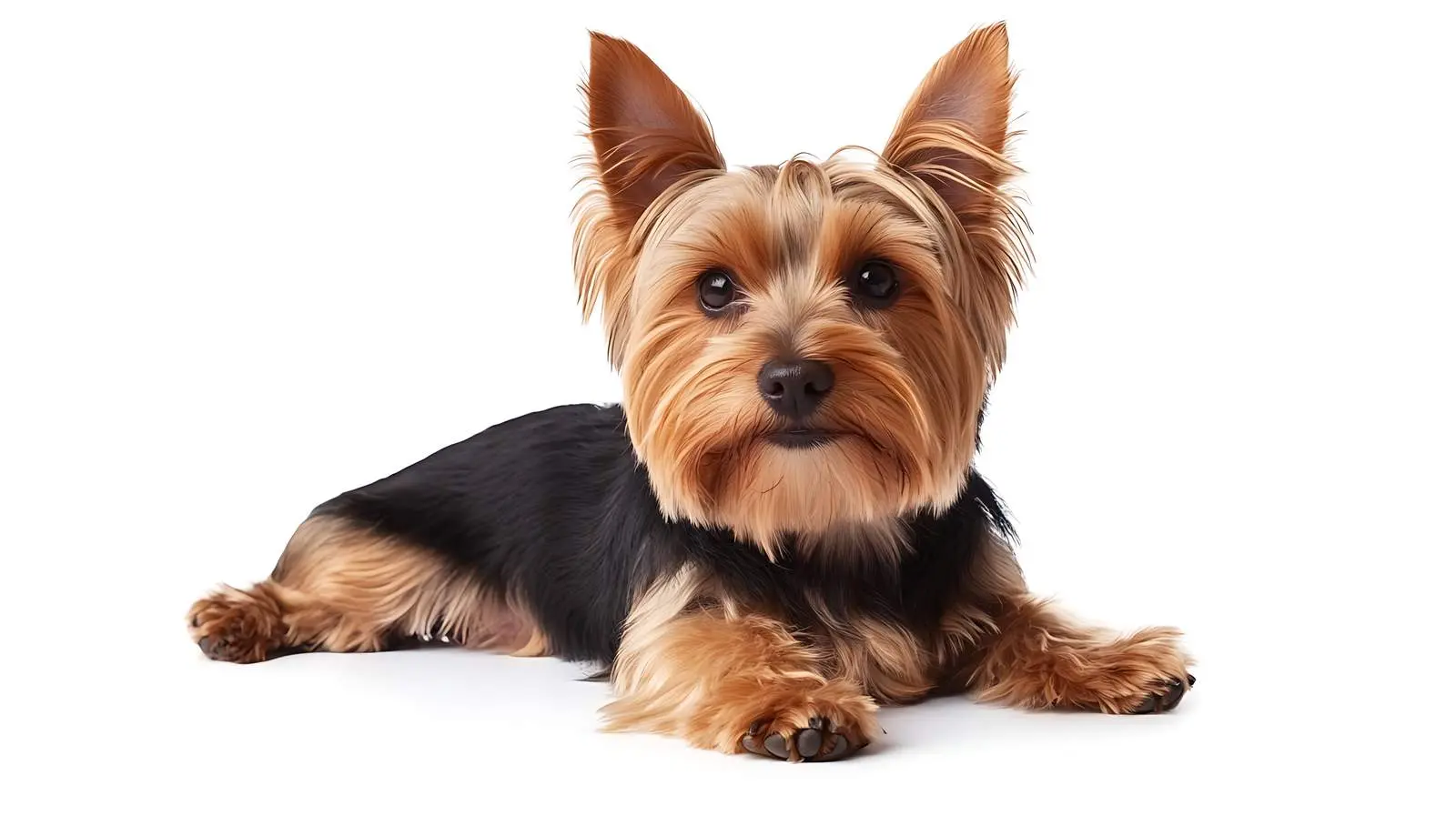 Cute Yorkshire Terrier on White Background – free yorkshire terrier image image from Dotvec